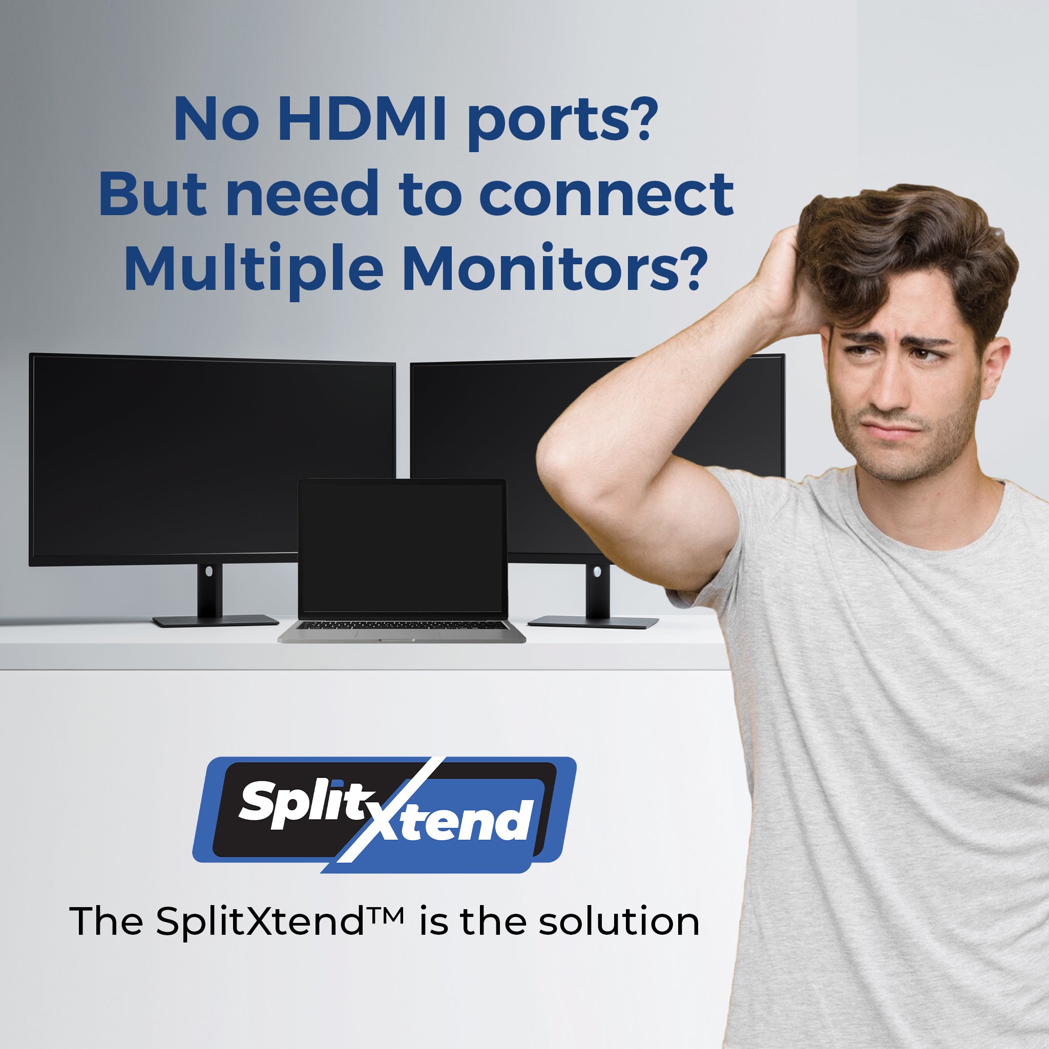 How to Extend Your Laptop Screen to Multiple Monitors with SplitXtend™