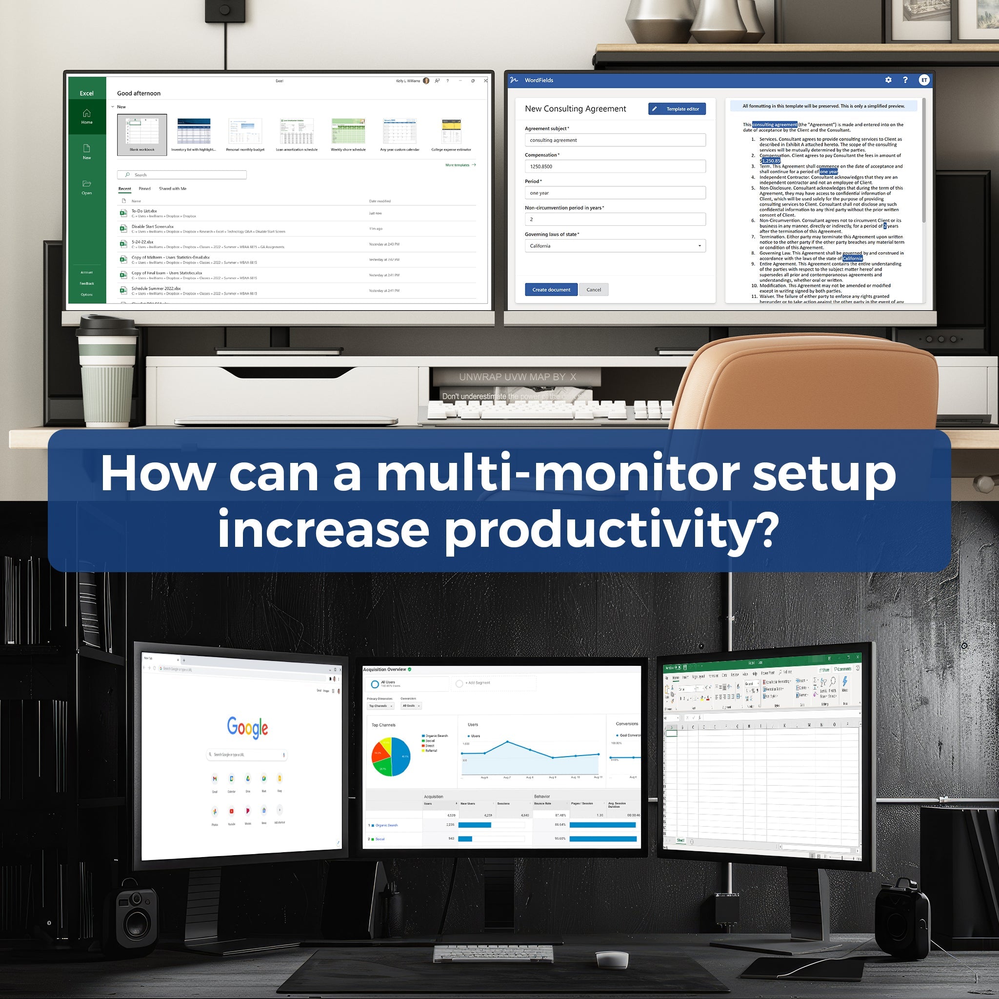 Maximizing Productivity with a Multi-Monitor Setup Using OREI SplitXtend