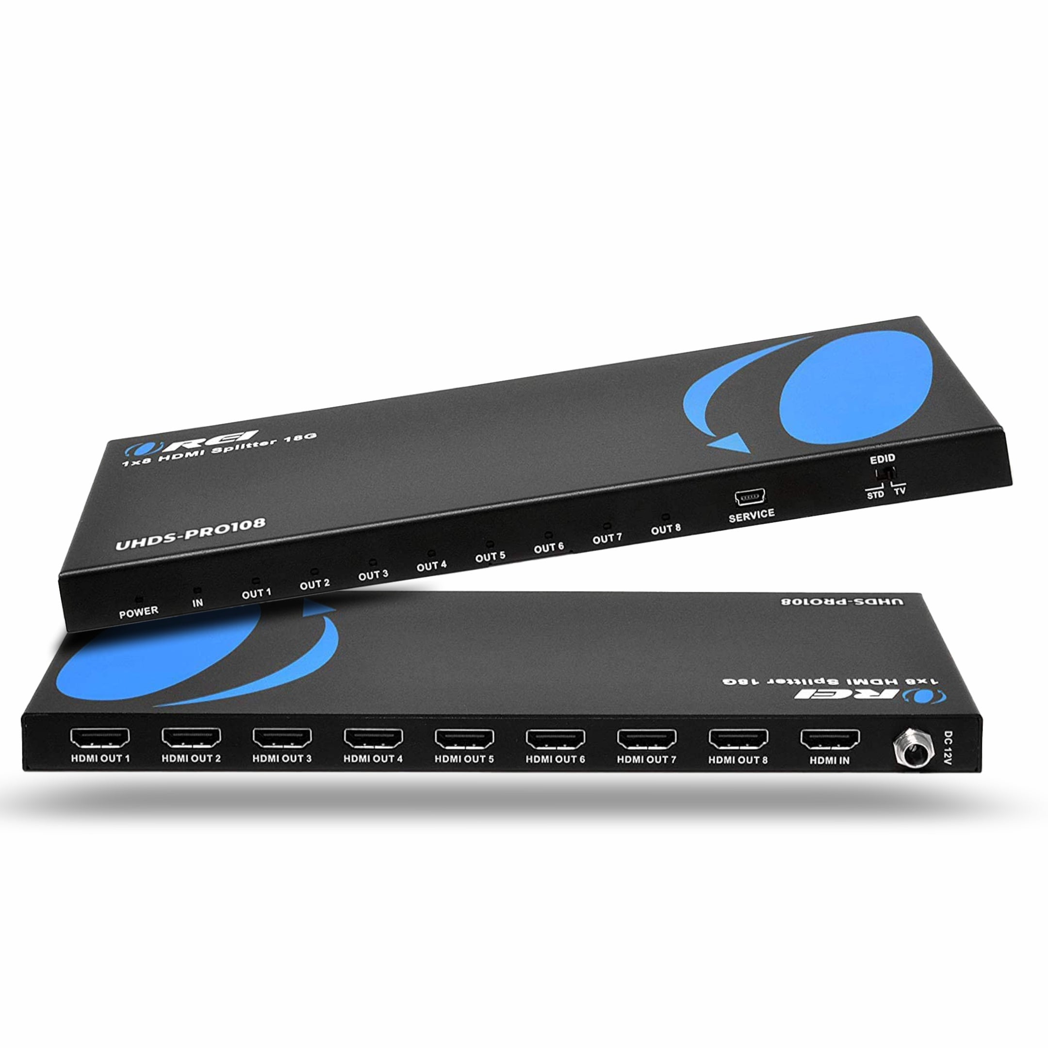 4K@60Hz 1x8 HDMI™ Splitter (UHDS-PRO108) – OREI.COM