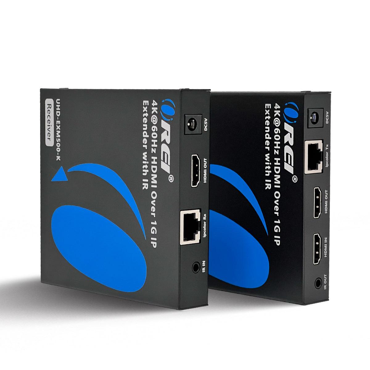 OREI EX-130C HDMI Extender Over Ethernet Cat6/7 - Transmitter & Receiver Set, Extends Signal Up To 130ft