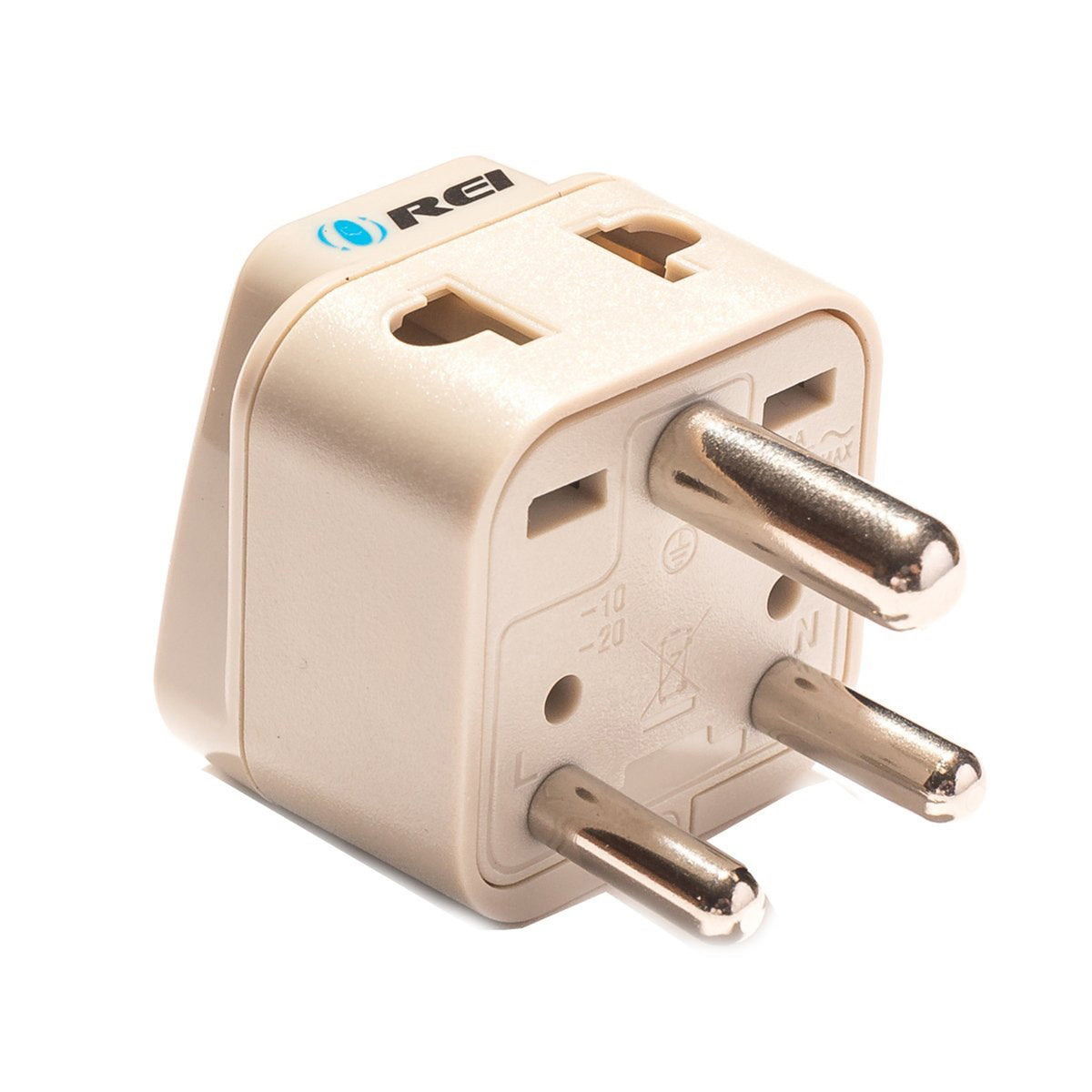 India, Nepal Travel Adapter 2 in 1 Type D Compact Design (DB10