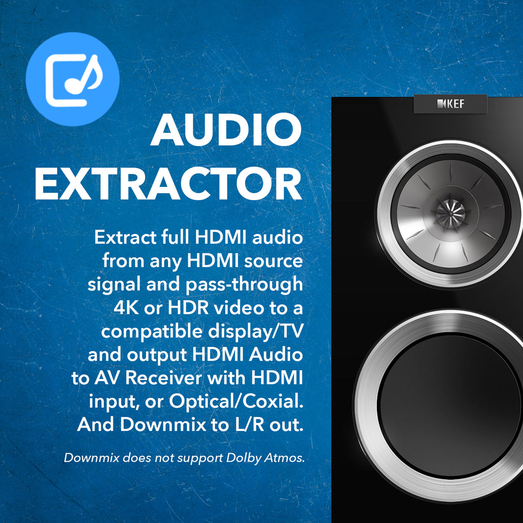 EARC Audio Extractor 4K@60Hz, Downmixing L/R HDMI Downscaler & 2.0 ARC Support, 18Gbps Bandwidth (HDA-939)