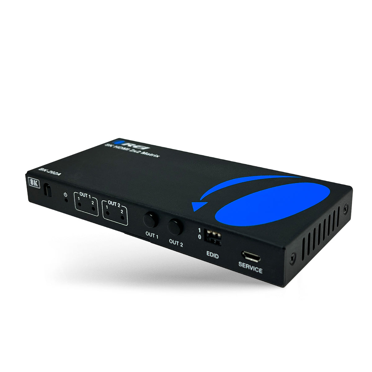 8K 2x2 HDMI™ Matrix (Audio Extract)-BK-202A | OREI 8K 2x2 HDMI™ Matrix (Audio Extract)-BK-202A | OREI