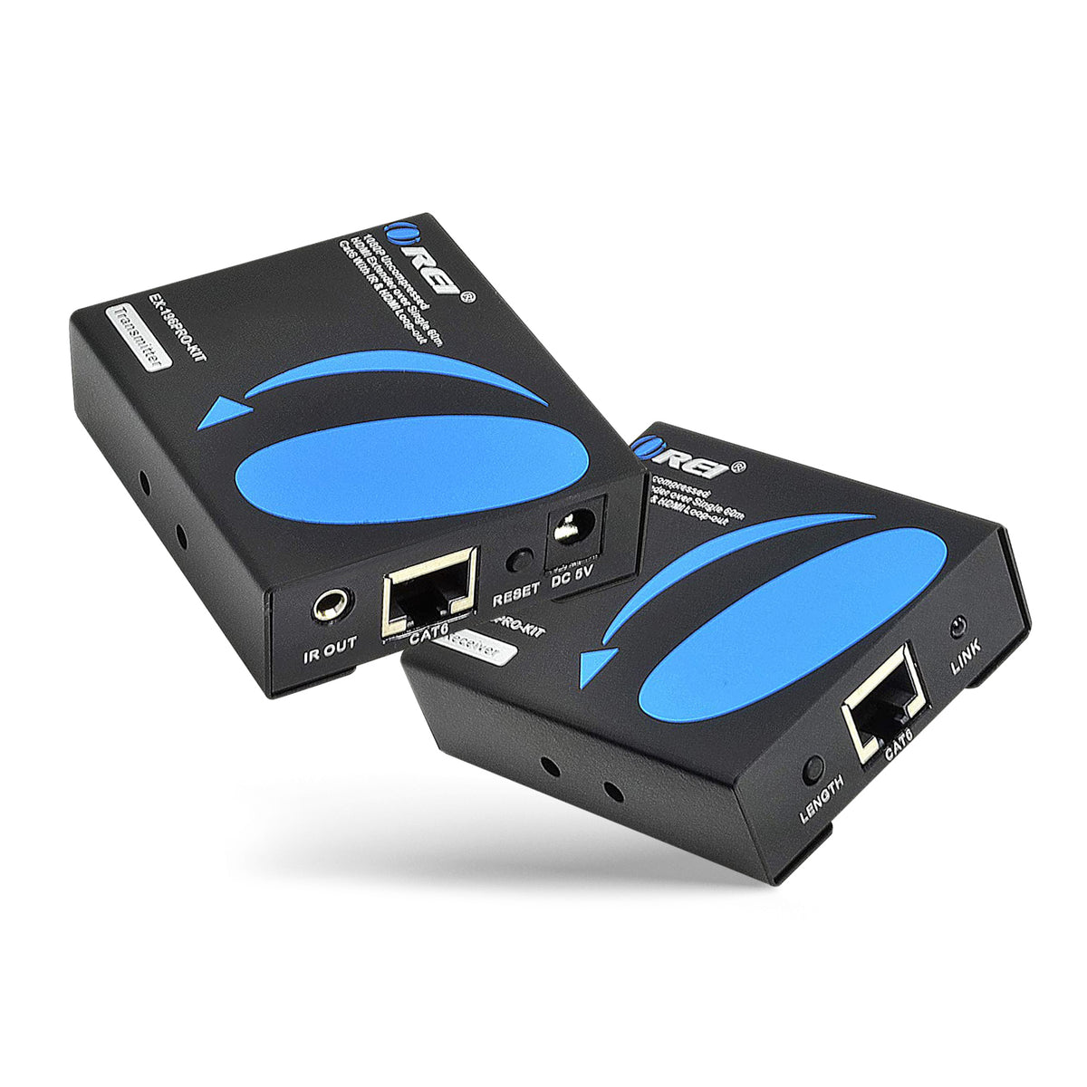 OREI HDMI Extender Over Single CAT6/CAT7 Cable 1080p With IR-Upto 196 ...