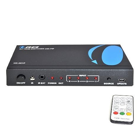 HD-401P | 4x1 HDMI Switch with IR Remote & Picture | OREI