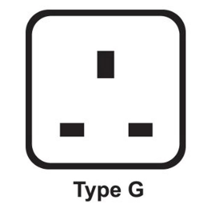 Travel plug adapter example - type G