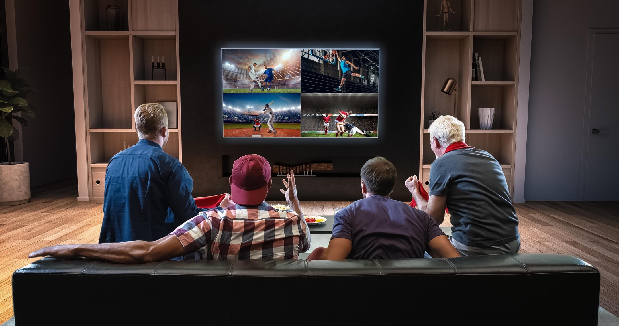 How can you watch multiple sports games on one TV?
