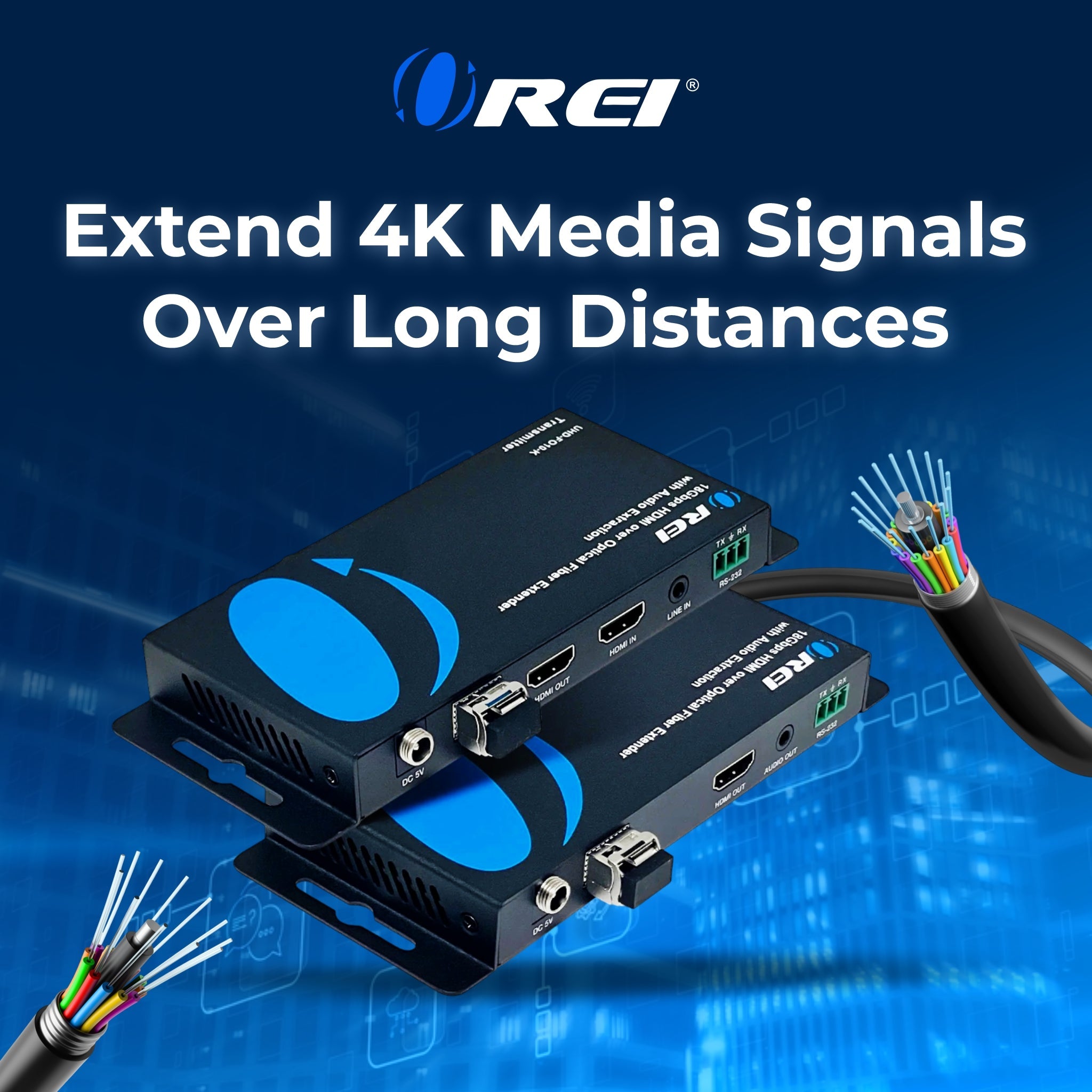 Enhance Your AV Setup with the OREI 4K HDMI over Optical Fiber Extender
