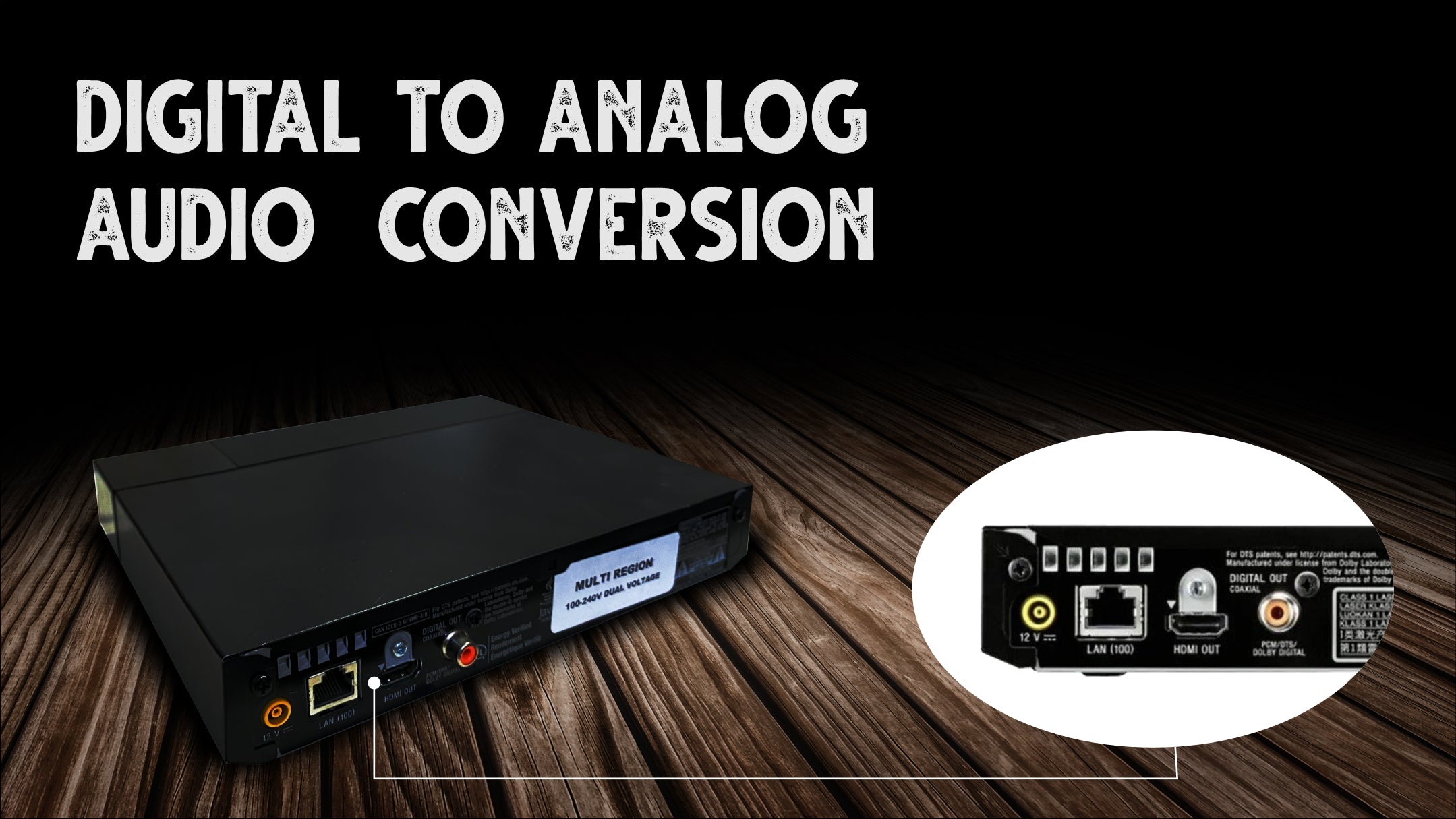 What is the simplest solution to convert digital audio to analog RCA on my latest TV?