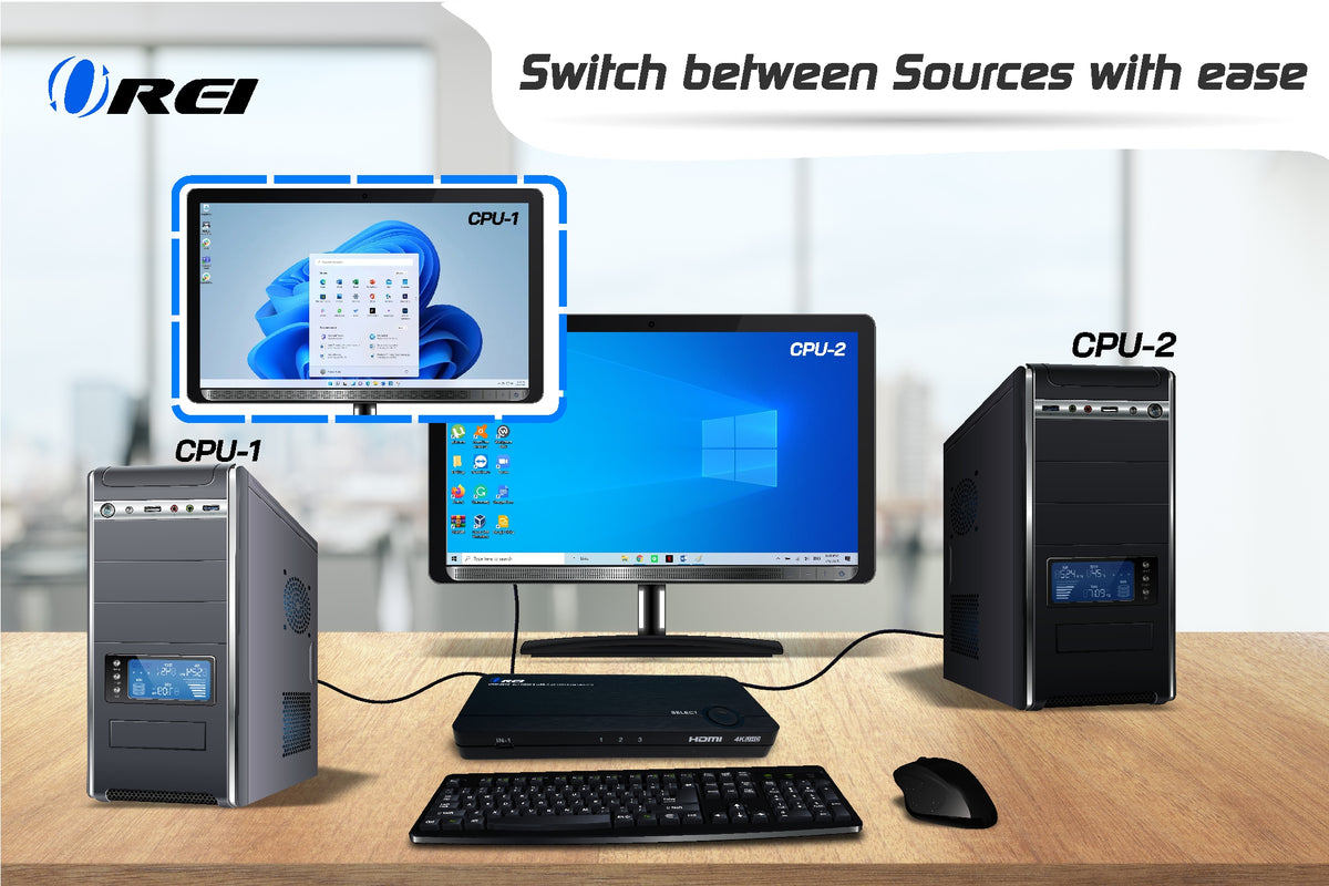 What is a KVM switch and how can you use it with various devices to a