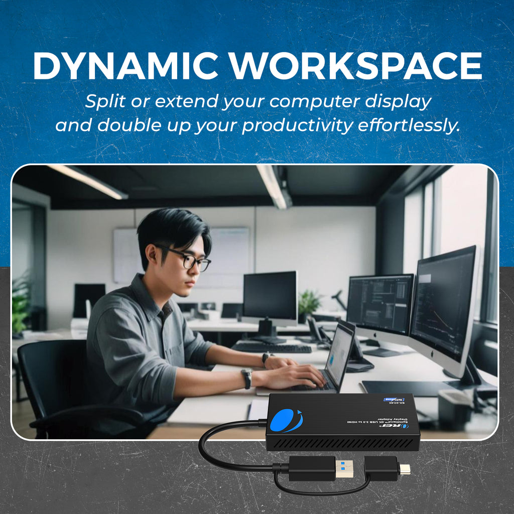 SplitXtend 4K USB 3.0 to HDMI Display Adapter - (SX-2C4K)