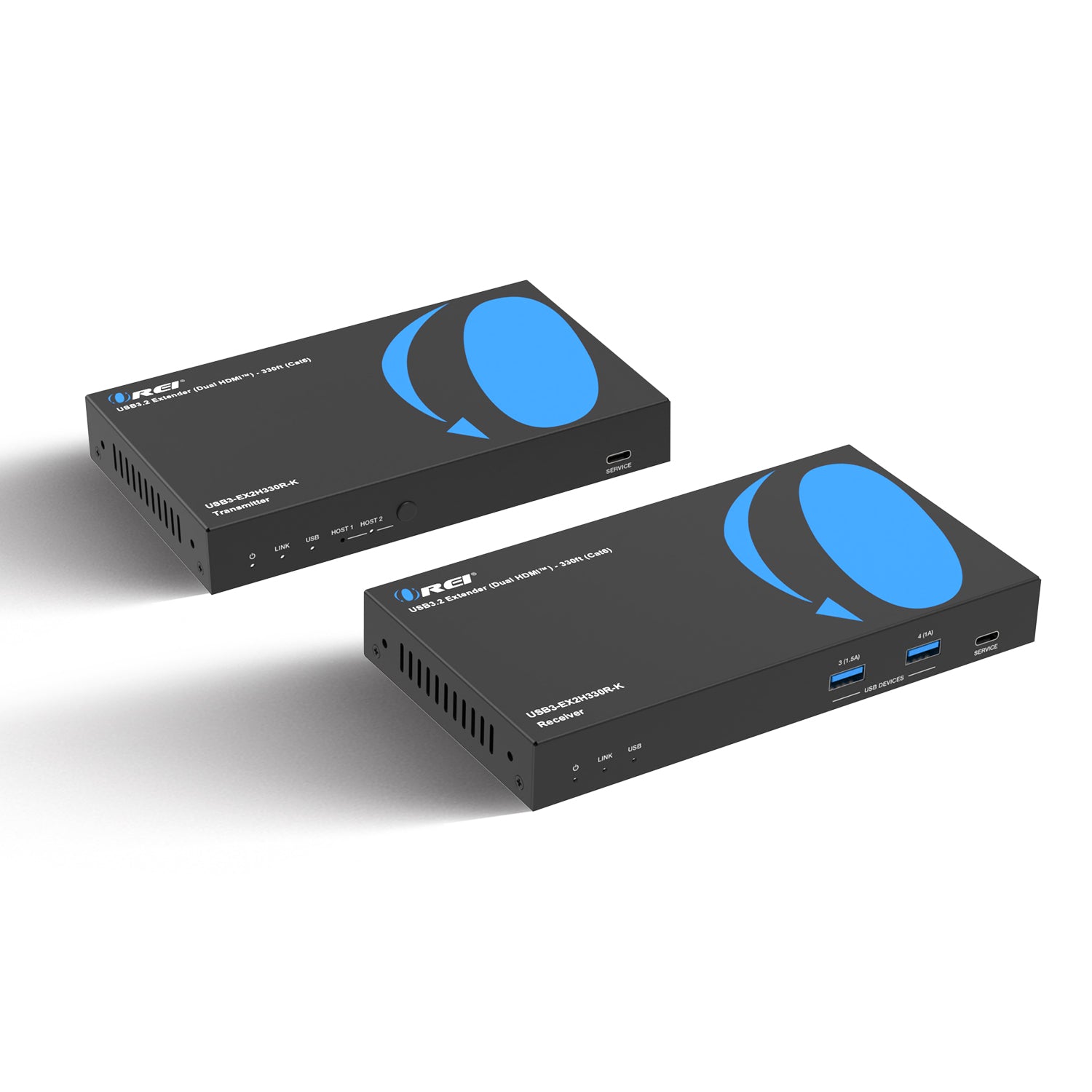 USB 3.2 Extender (Dual HDMI™) - 330ft (Cat6) (USB3-EX2H330R-K