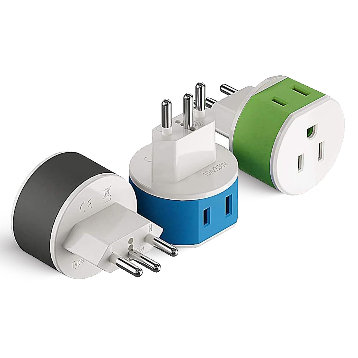 Switzerland Travel Adapter - 2 in 1 - Type J – OREI.COM