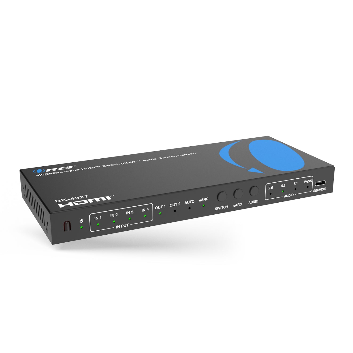 OREI 8K@60Hz 4-Port HDMI Switch with eARC