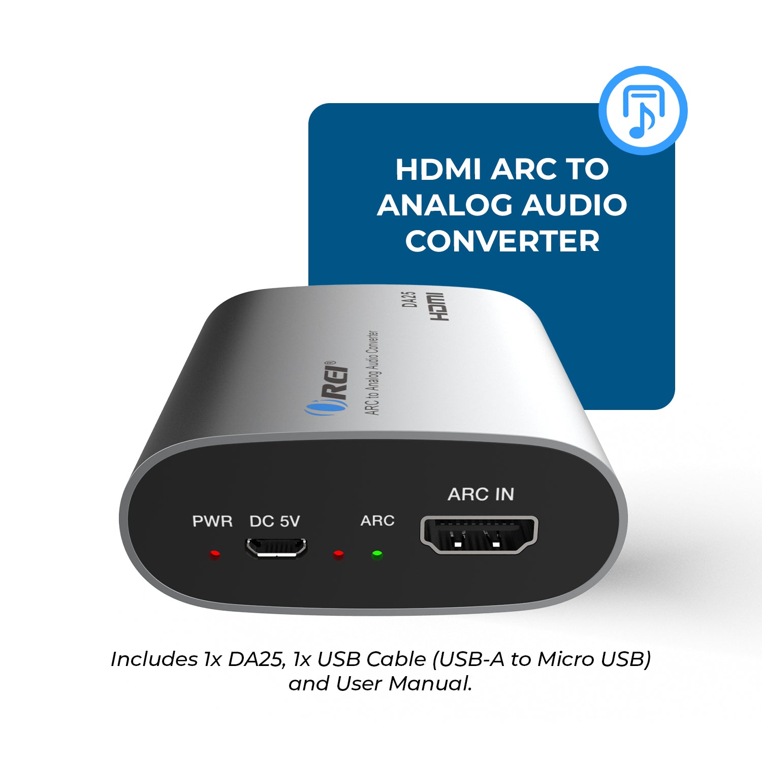 HDMI To Analog Audio Converter (DA25) | OREI – OREI.COM