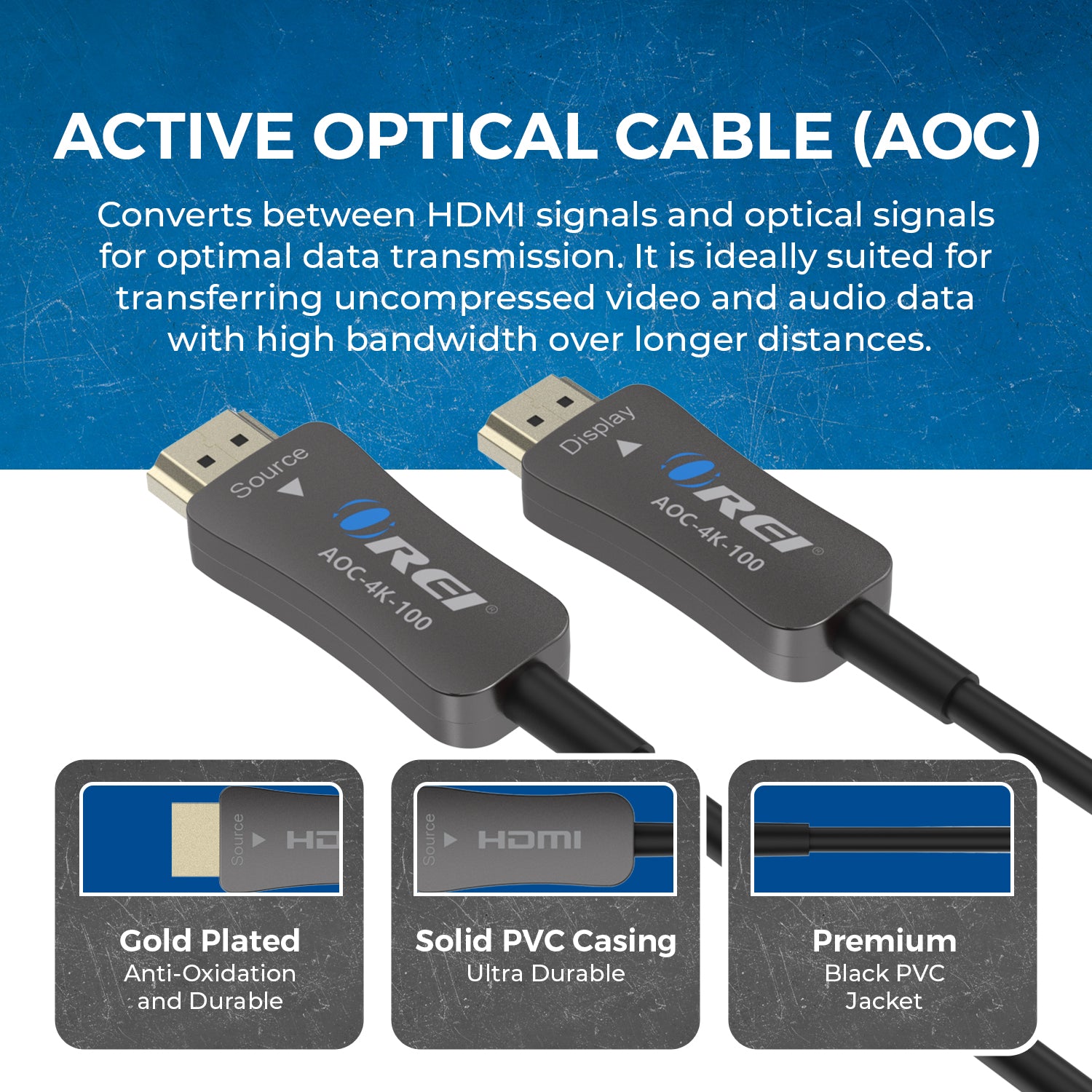 OREI Fiber Optic HDMI 2.0 Cable - Thumbnail 5