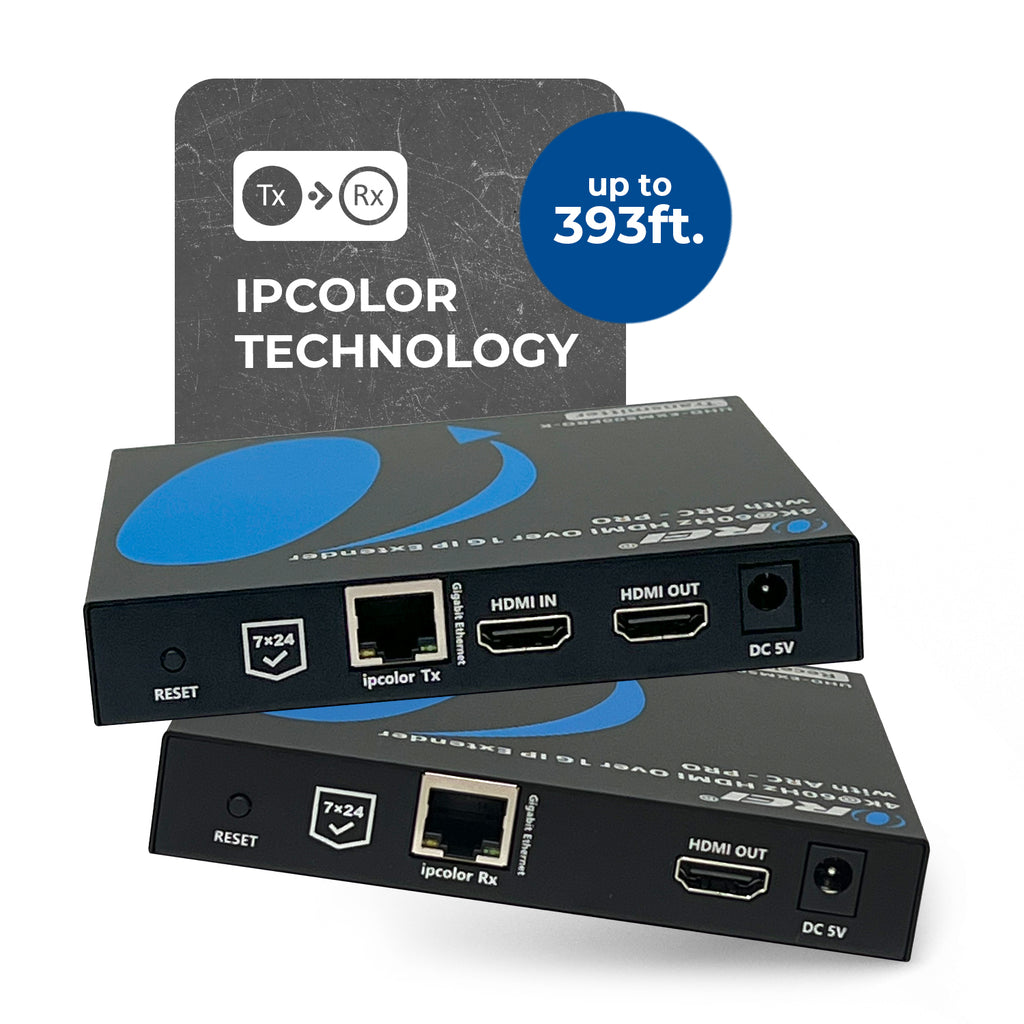 4K@60Hz HDMI Over 1G IP Extender with ARC-PRO (UHD-EXM500PRO-K)