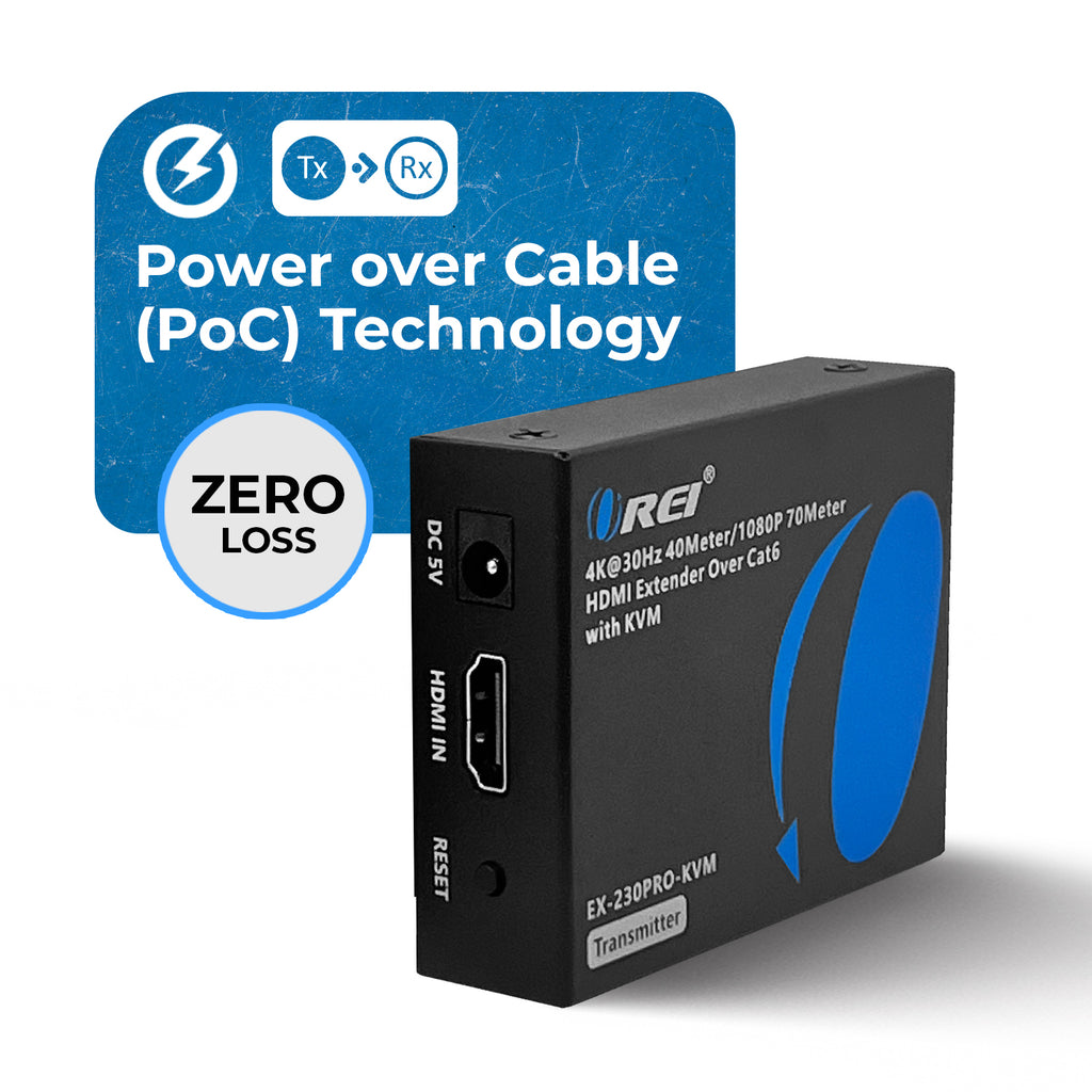 4K@30Hz HDMI™ Extender (KVM) - 130ft (cat6)-EX-230PRO-KVM