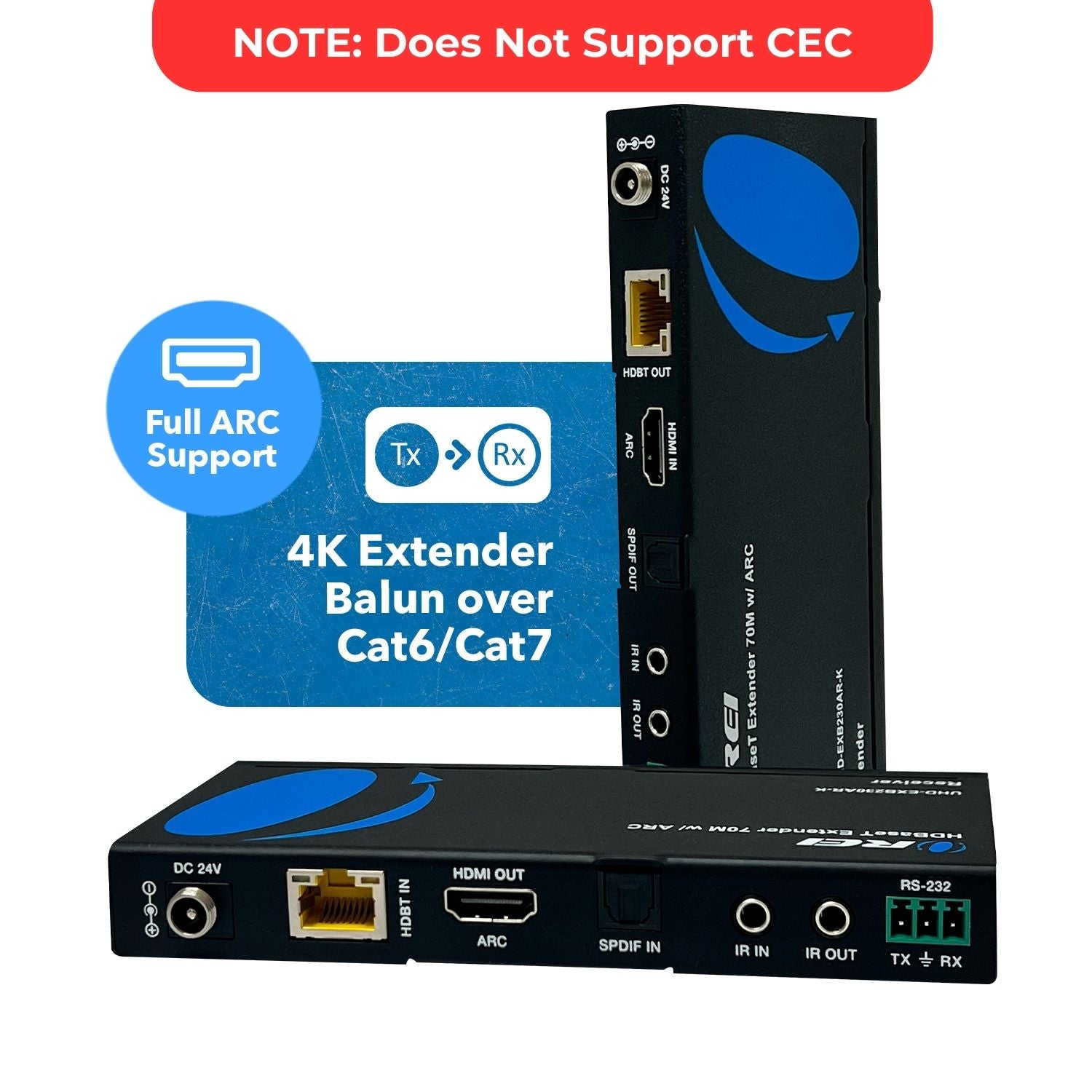 4K HDBaseT HDMI™ Extender (ARC) - 230ft (cat6)-UHD-EXB230AR-K