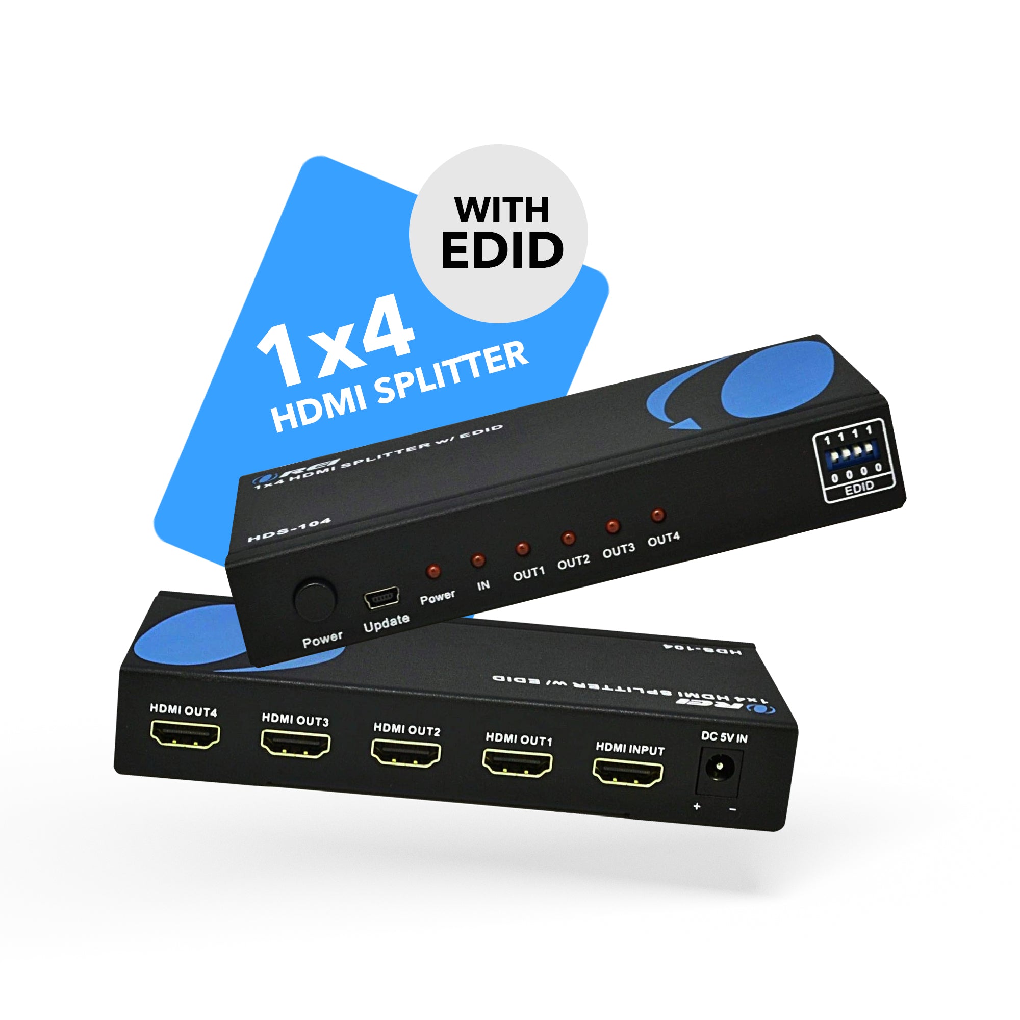 1x4 HDMI Splitter, 1-in 4-out, UltraHD 4K, EDID – OREI.COM