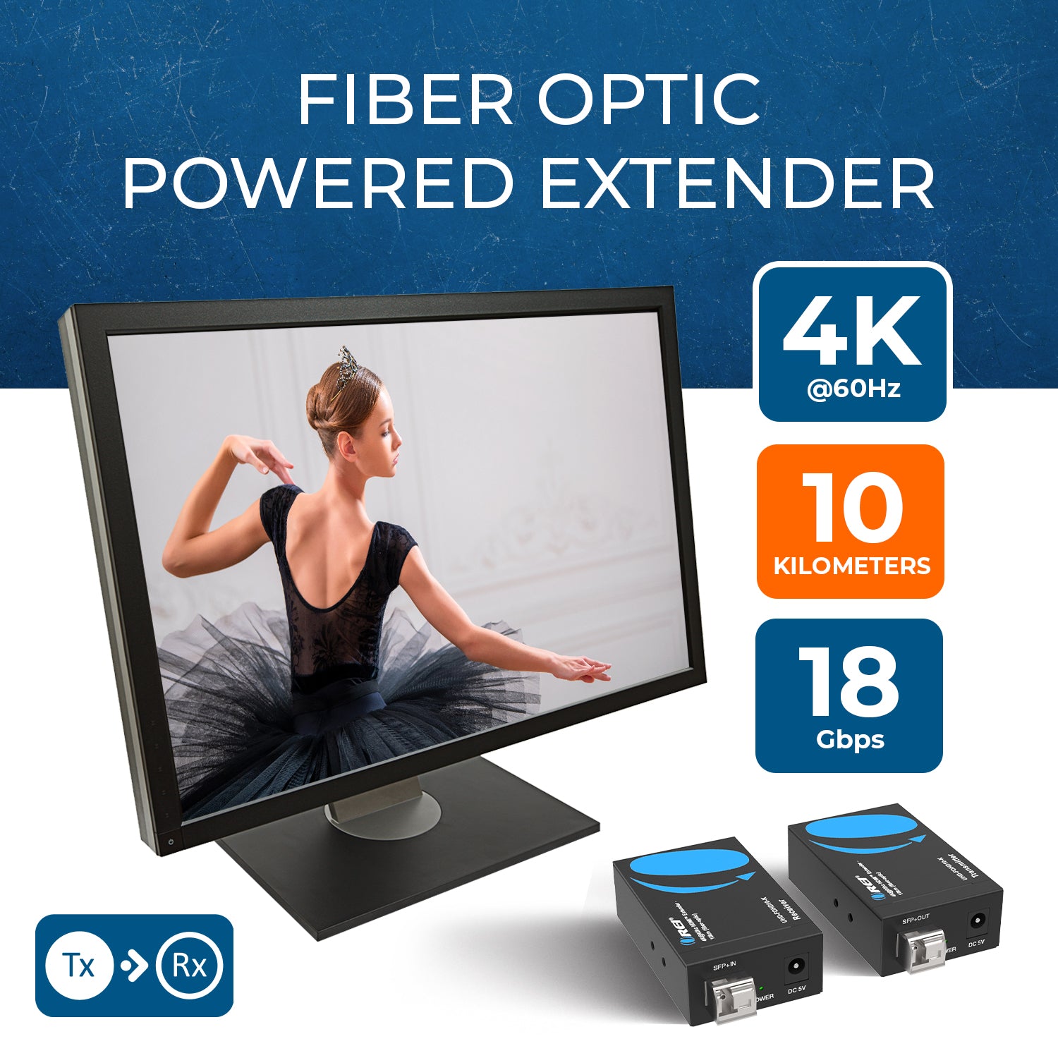 OREI 4K@60Hz HDMI Extender 10km Fiber-Optic - Thumbnail 5
