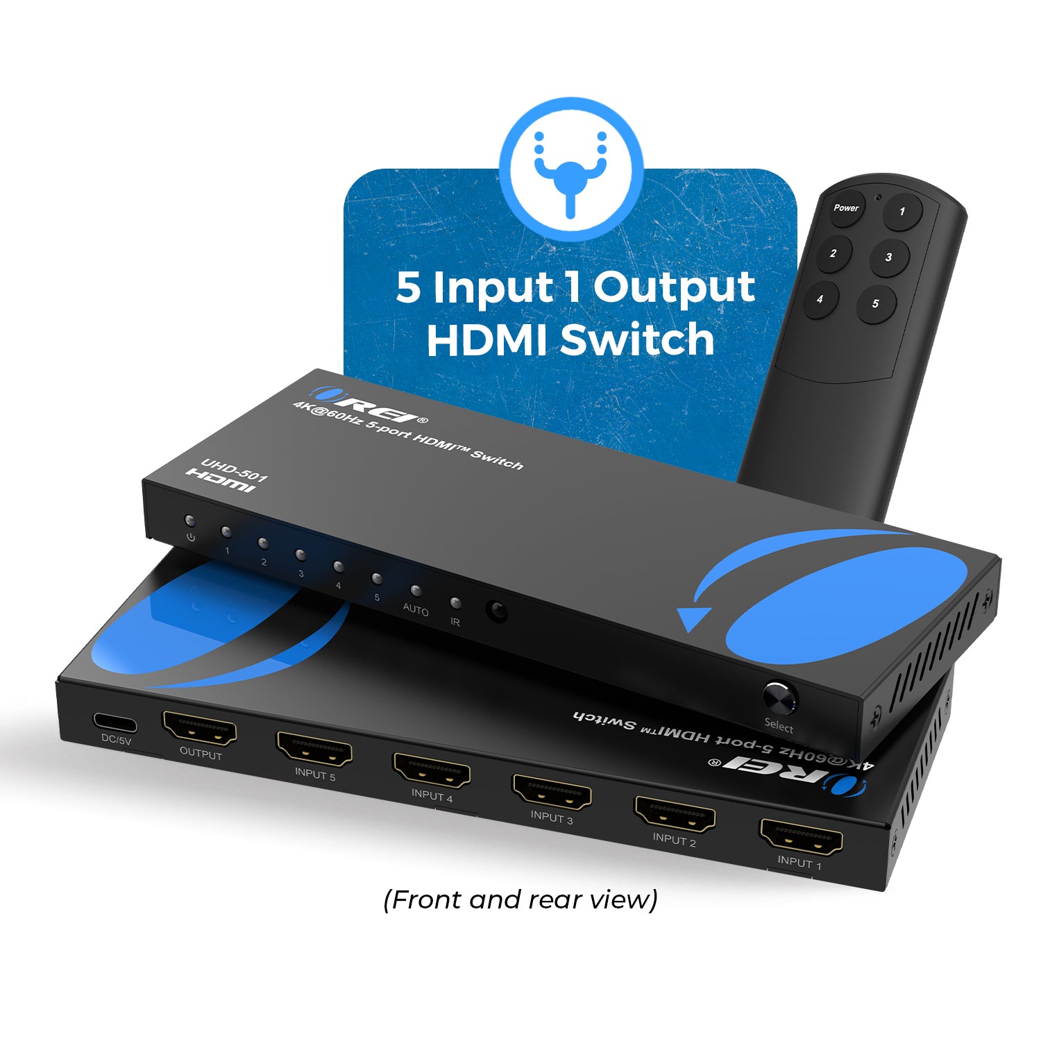 OREI 4K 5-Port HDMI Switch - Thumbnail 5
