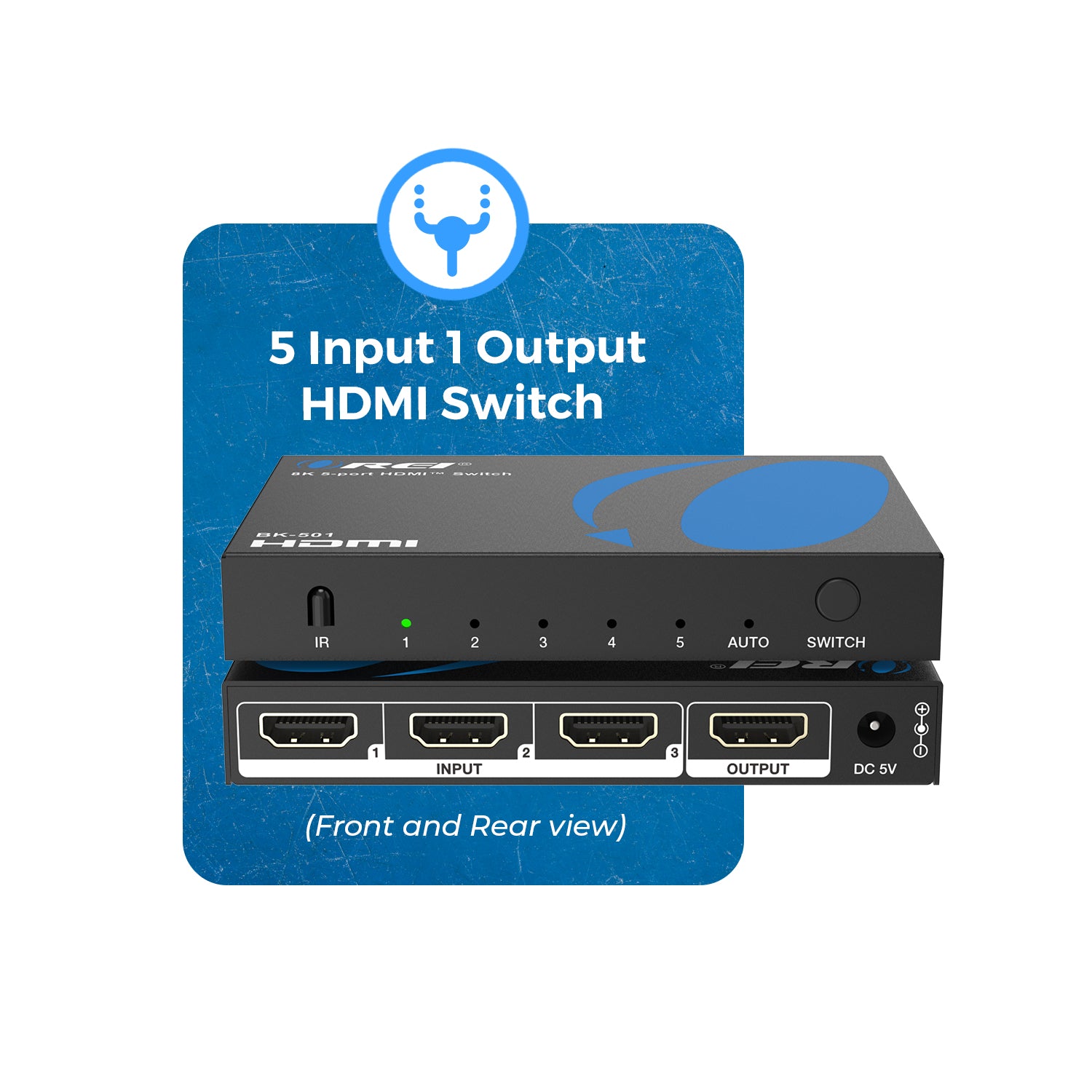 4K@60Hz 5-port HDMI Switch