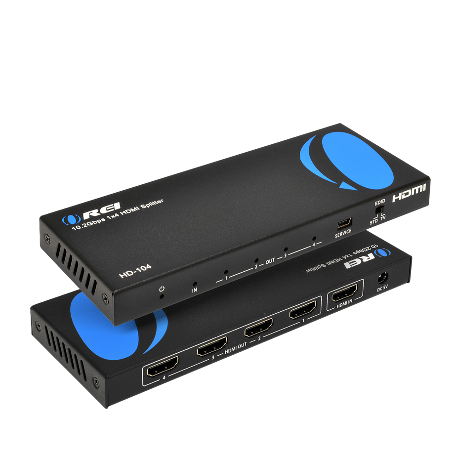 1x4 HDMI Splitter - 1 input, 4 Output, 4K – OREI.COM