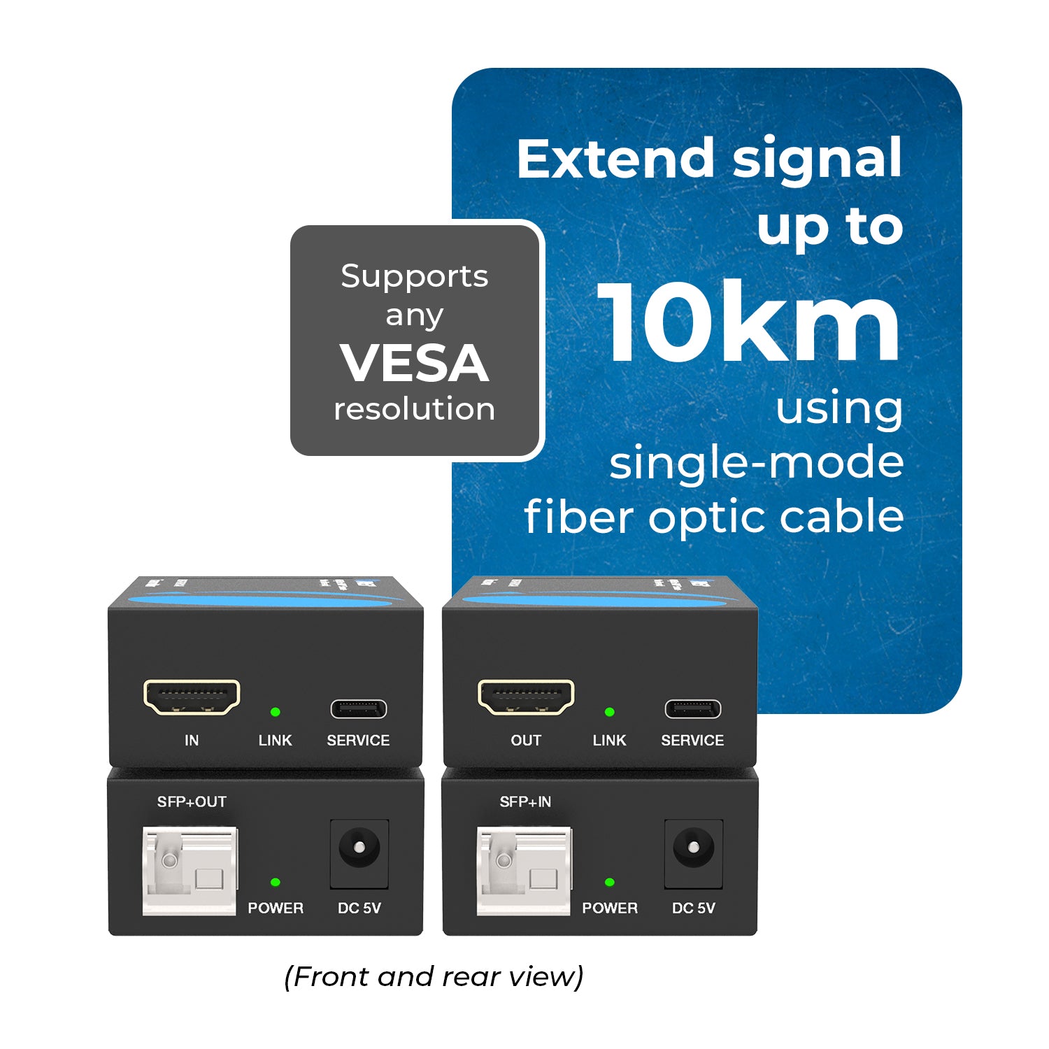 OREI 4K@60Hz HDMI Extender 10km Fiber-Optic - Thumbnail 2