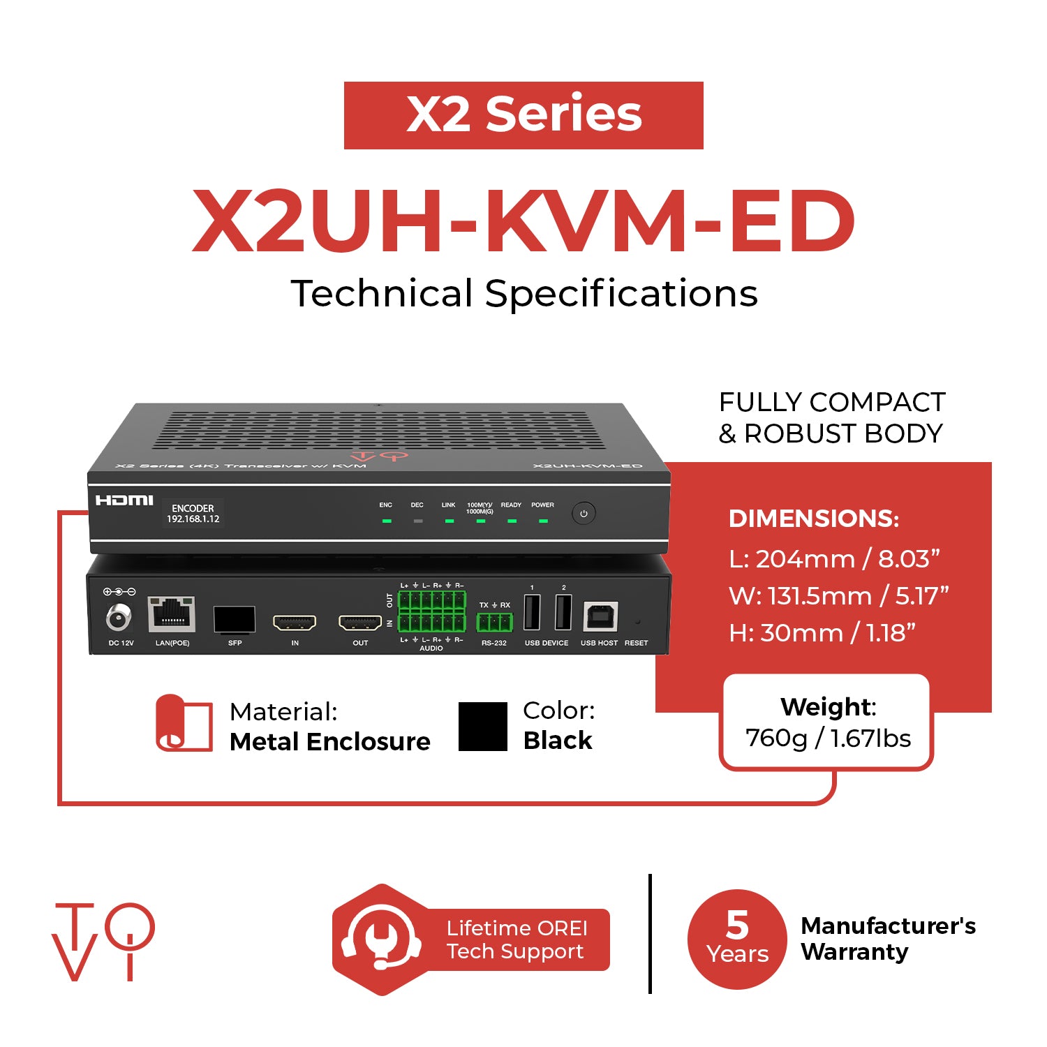 ToVi X2 4K Transceiver w/ KVM - Thumbnail 3