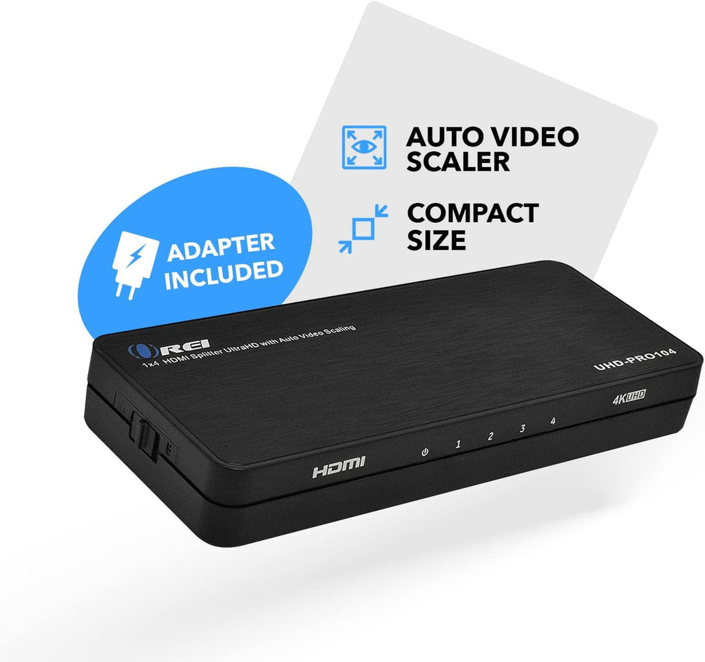 4K@60Hz 1x4 HDMI™ Splitter (Downscaler)-UHD-PRO104