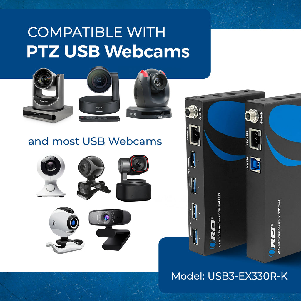 USB 3.2 Extender up to 330 feet (USB3-EX330R-K) | OREI