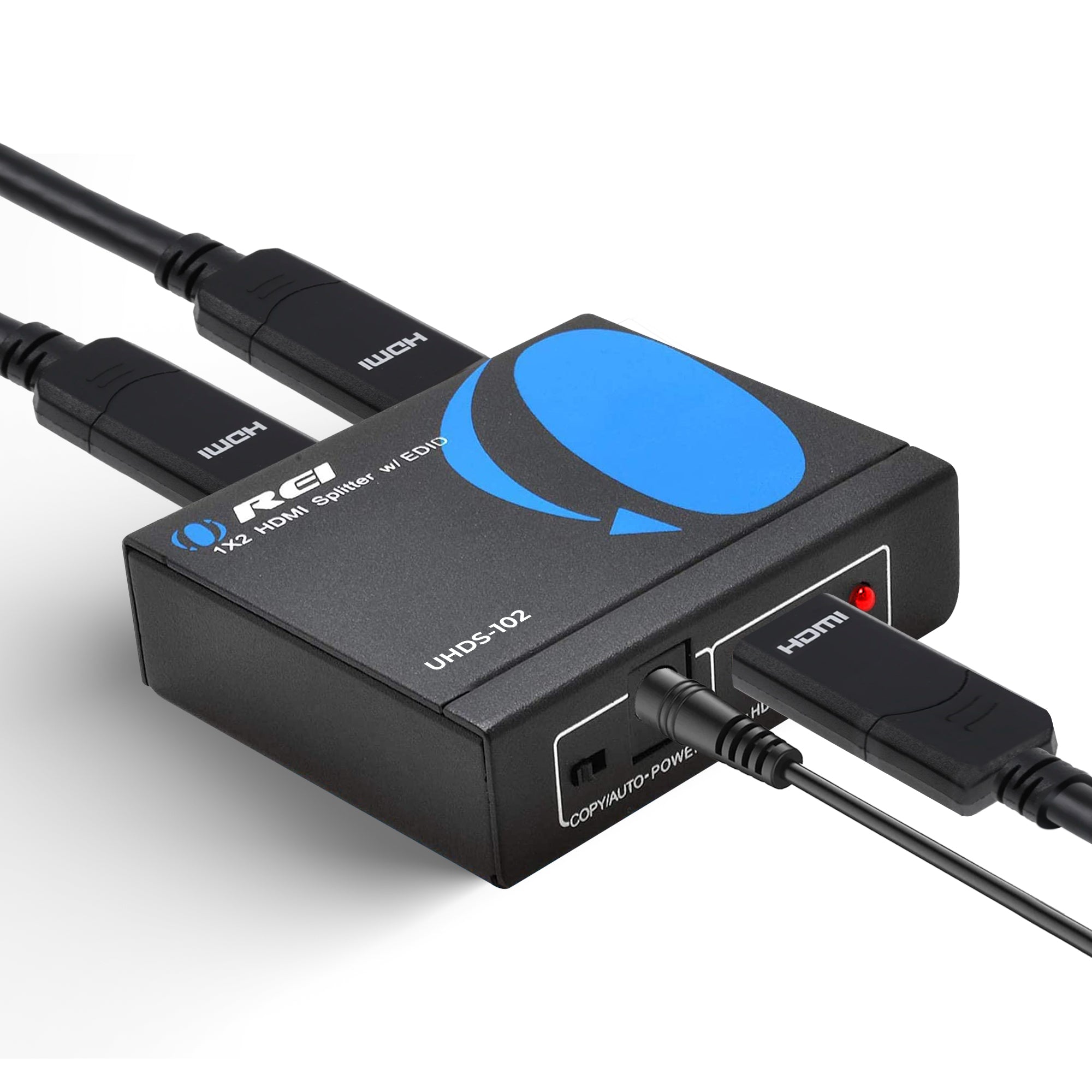 Buy 1x2 HDMI Splitter with Power Adapter, 4K Online | OREI – OREI.COM