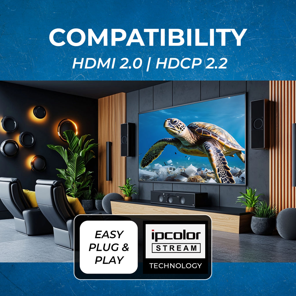 4K@60Hz HDMI Over 1G IP Extender with ARC-PRO (UHD-EXM500PRO-K)