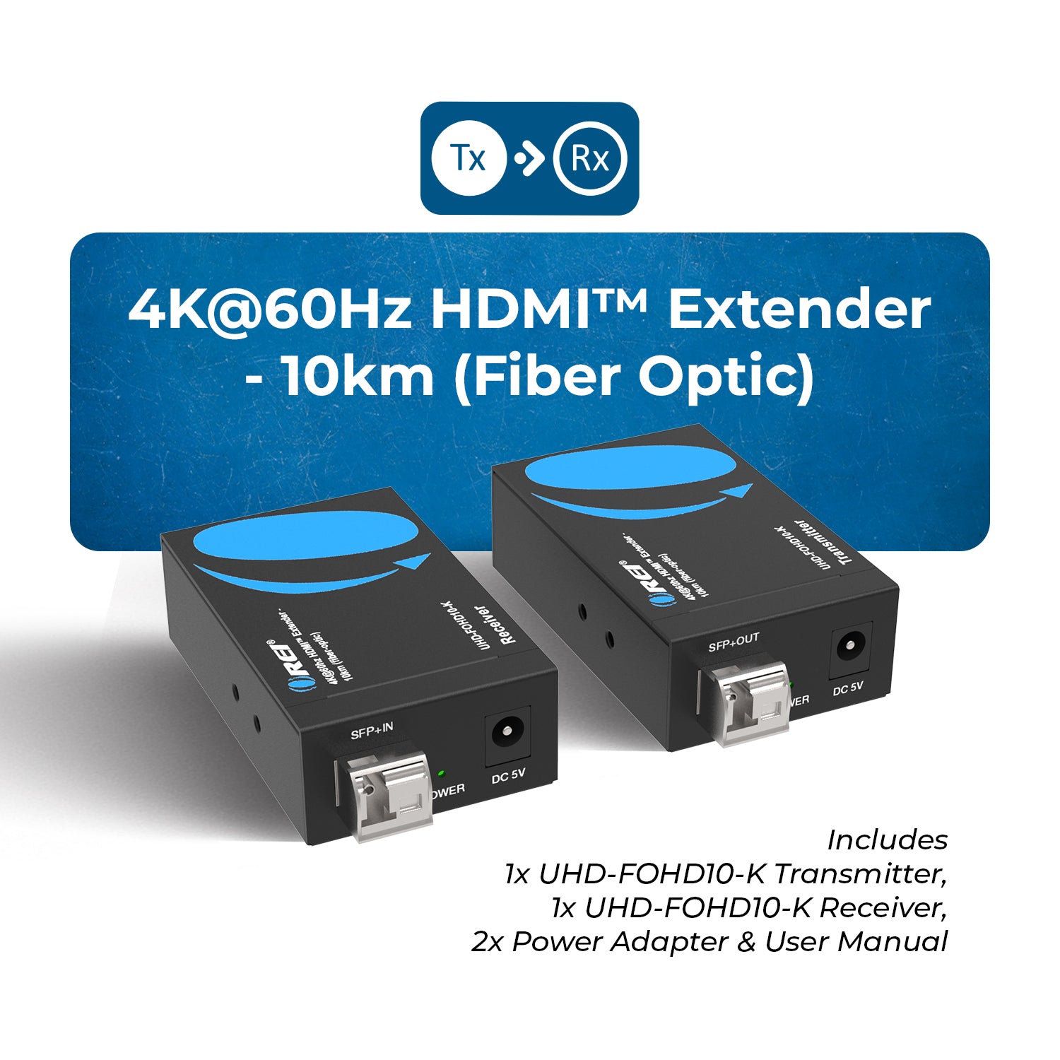 OREI 4K@60Hz HDMI Extender 10km Fiber-Optic - Thumbnail 3