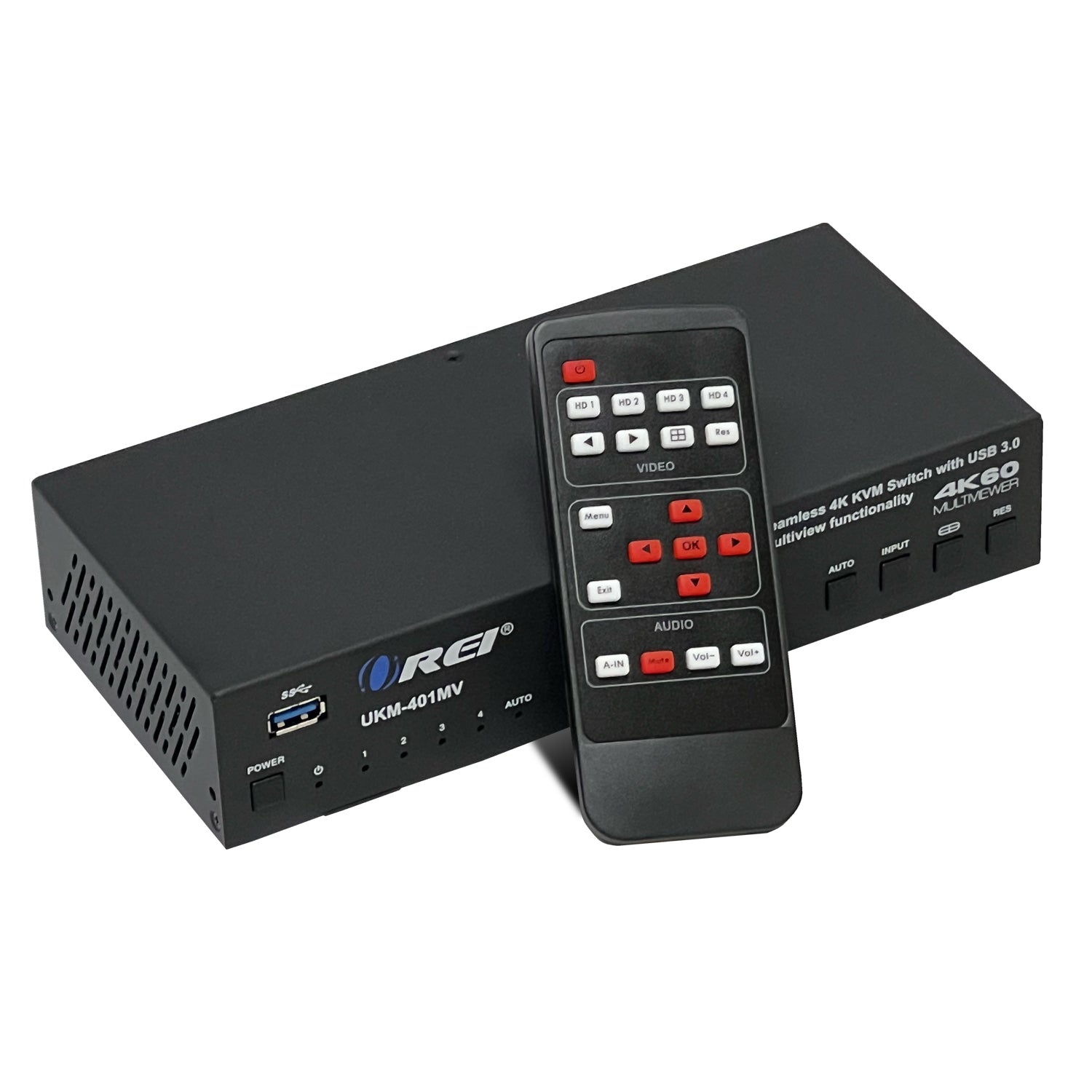 4x1 HDMI Seamless KVM Switch with Multiviewer - Thumbnail 2