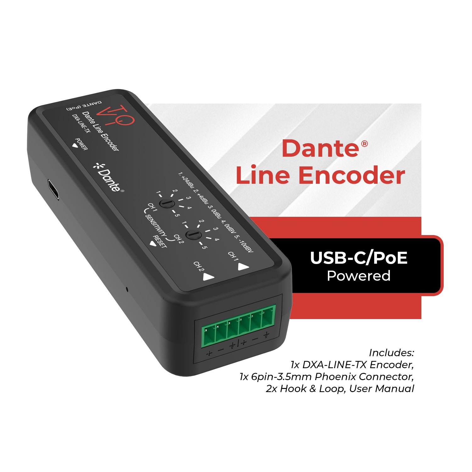 ToVi Dante® Line Encoder (DXA-LINE-TX) – OREI.COM