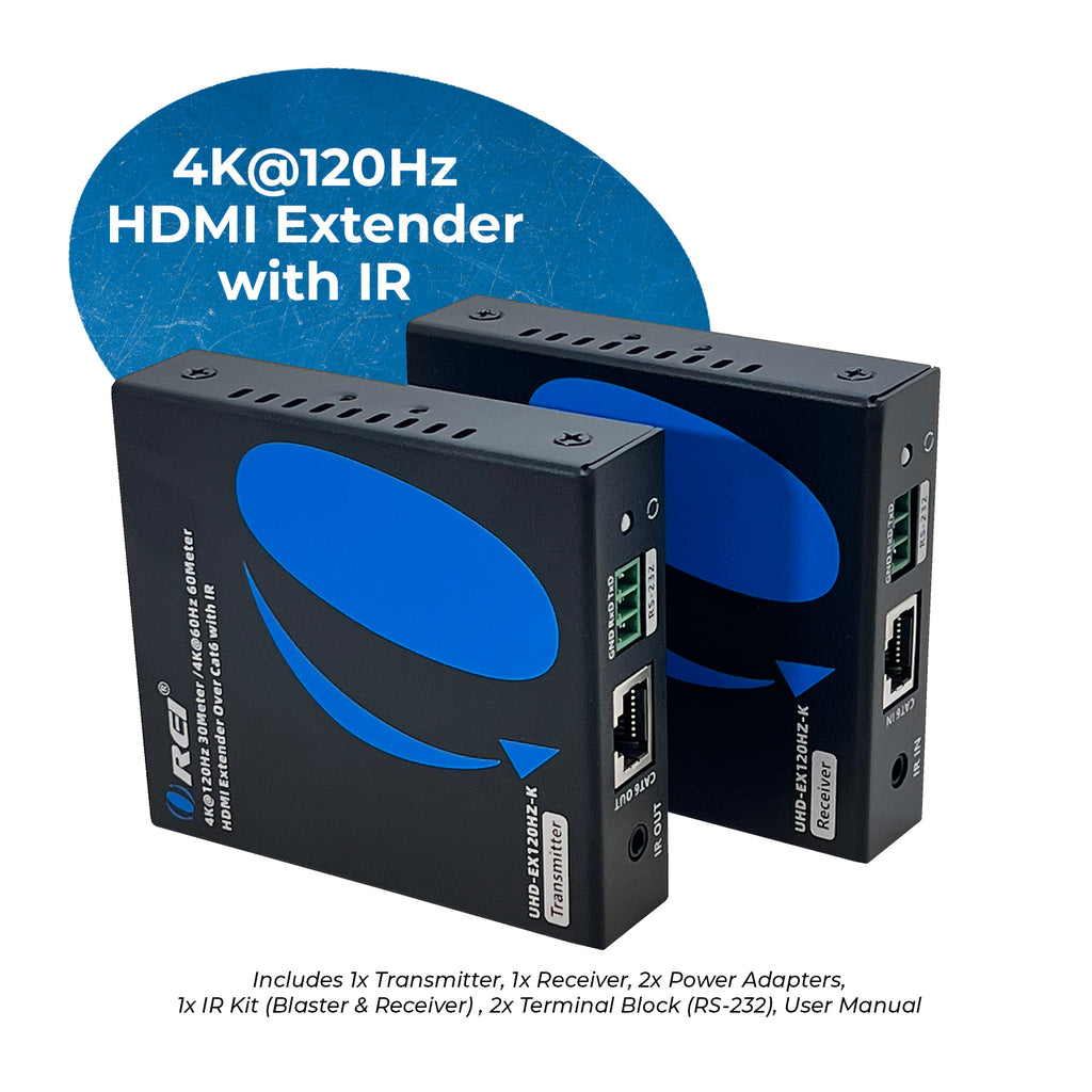 4K@120Hz HDMI Extender Over Cat6 with IR upto 30 Meter (UHD-EX120HZ-K)