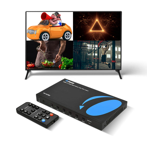4x1 HDMI Quad Multi Viewer Switch HDMI/VGA 1080p – OREI.COM