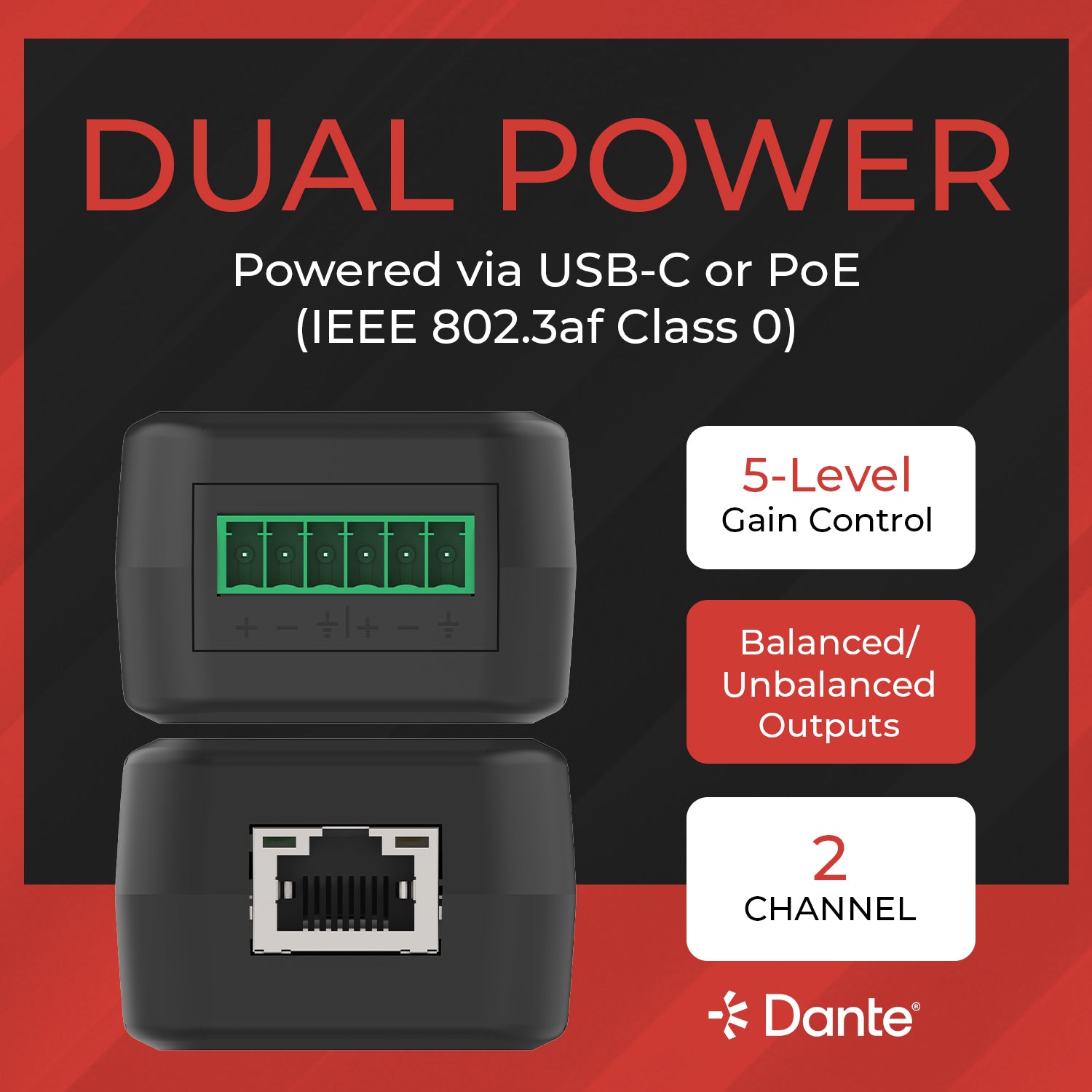ToVi Dante® Line Decoder (DXA-LINE-RX) – OREI.COM
