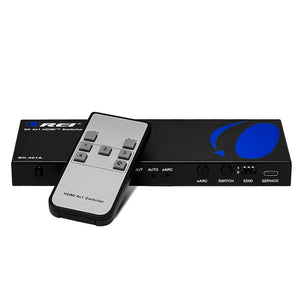 8K 4-port HDMI™ Switch (eARC, Audio Extract)-BK-401ARC