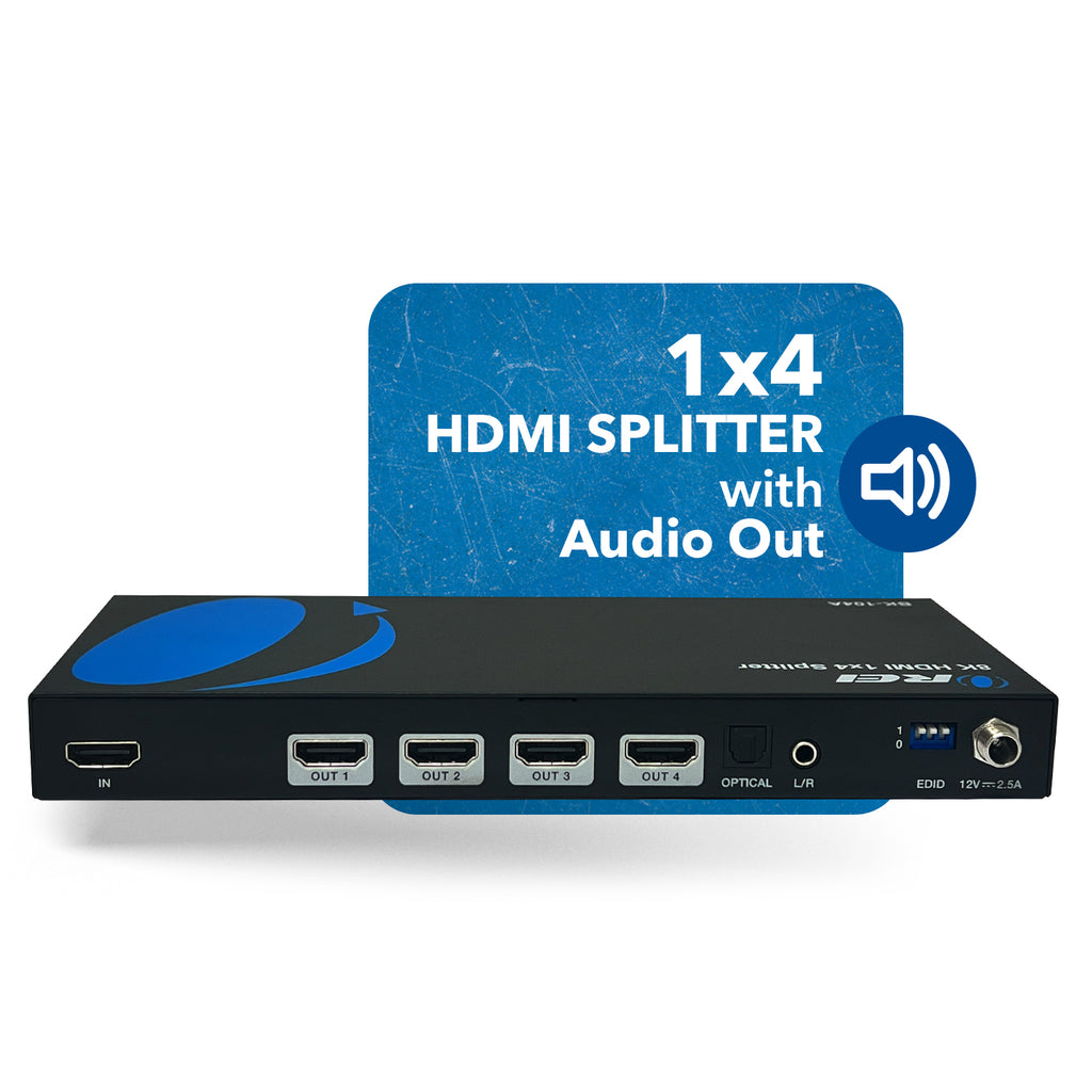 8K 1 in 4 out HDMI Splitter with Audio Extraction and EDID management (BK-104A)