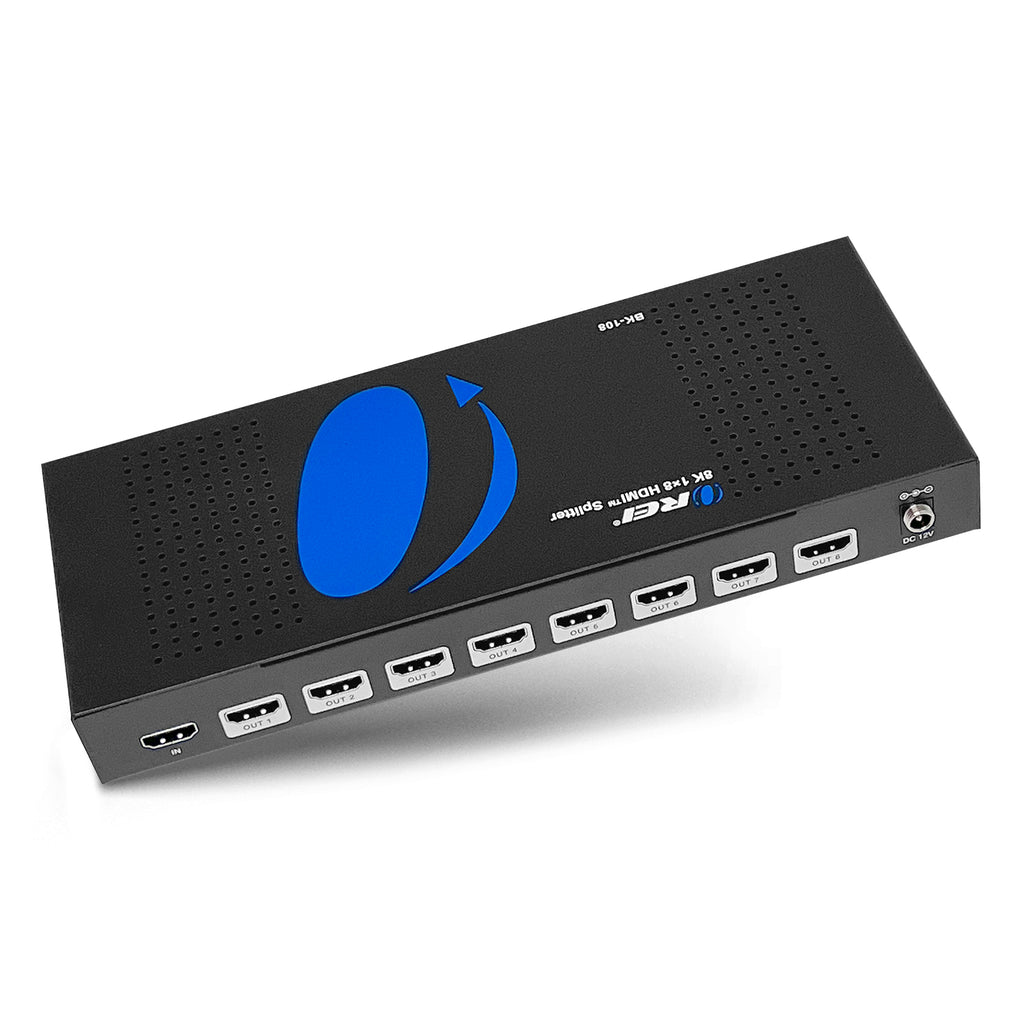 8K 1x8 HDMI Splitter With HDR10+, Downscaler & EDID management (BK-108)