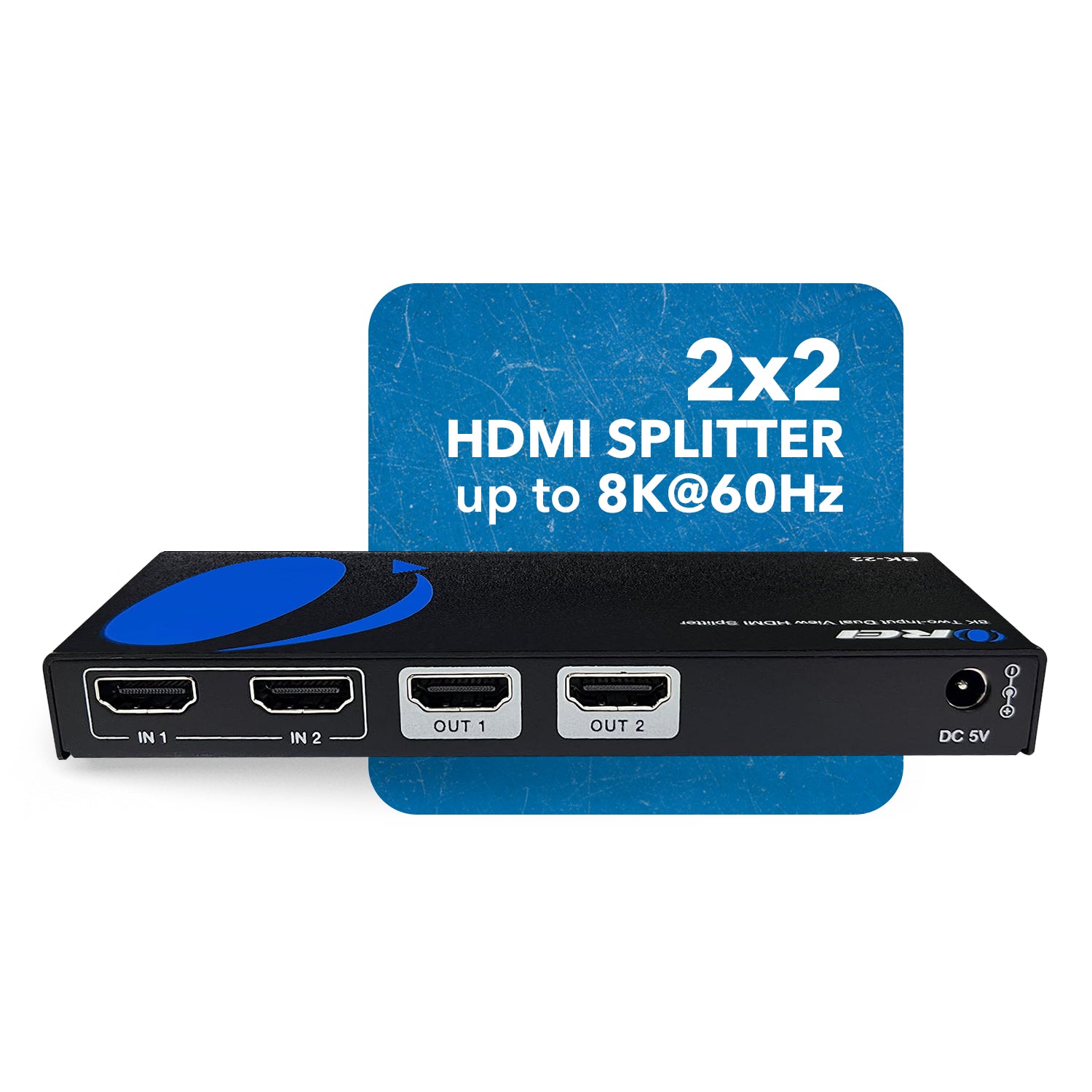 StarTech.com HDMI Splitter - 2-Port - 4K 60Hz - HDMI Splitter 1 In