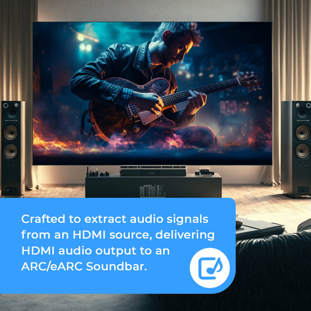 8K HDMI™ Audio Extractor (eARC Output)-BK-929