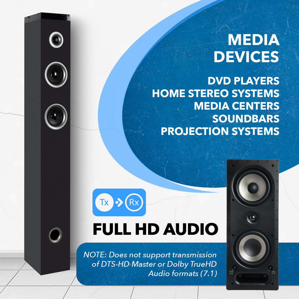 Digital Audio Over CAT5 Extender Upto 1000 Feet - Extend Digital Optical Coxial Toslink Signal Over LAN Ethernet PoC for Long Distance Extension (DA-EX1000-K)