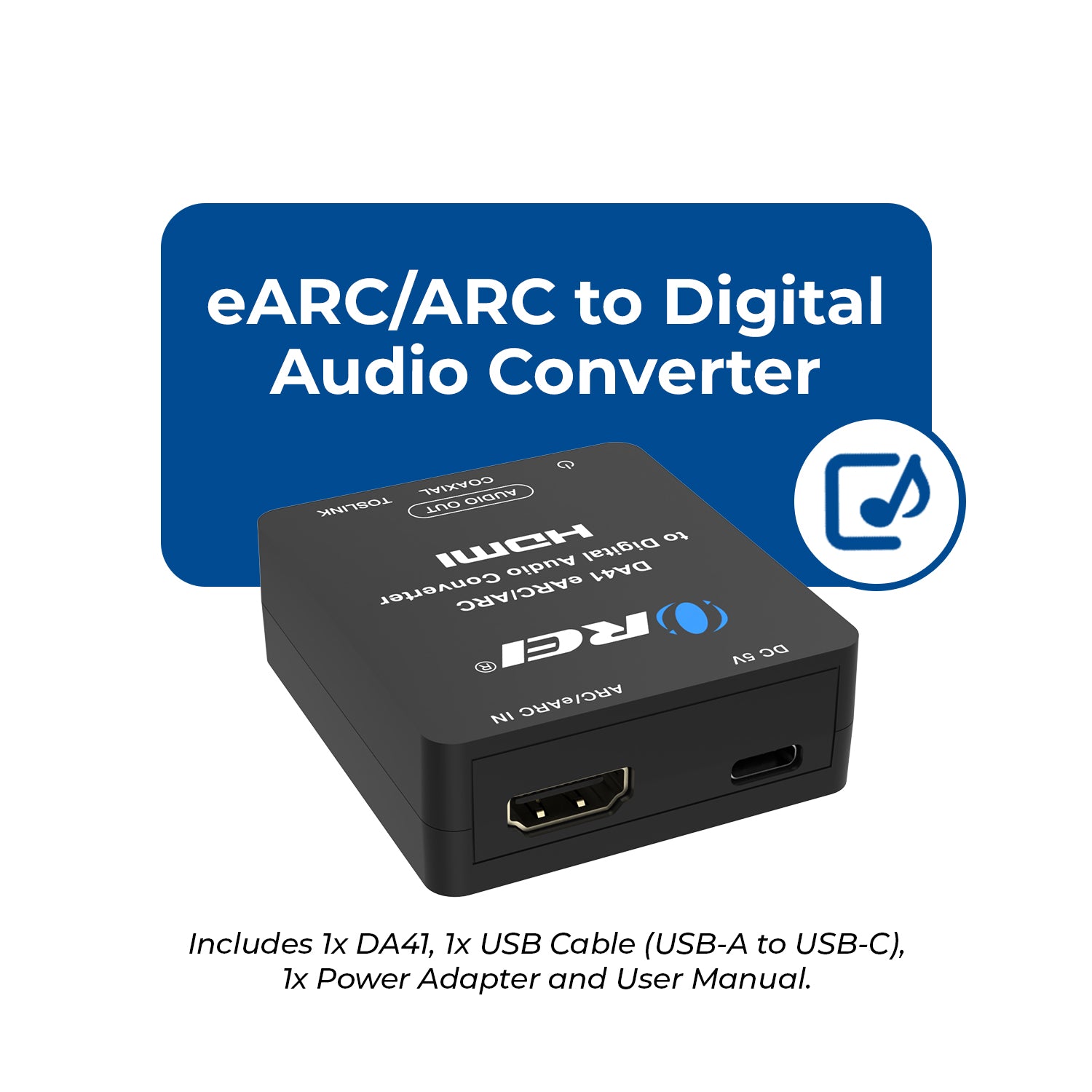 eARC/ARC to Digital Audio Converter (DA41) – OREI.COM