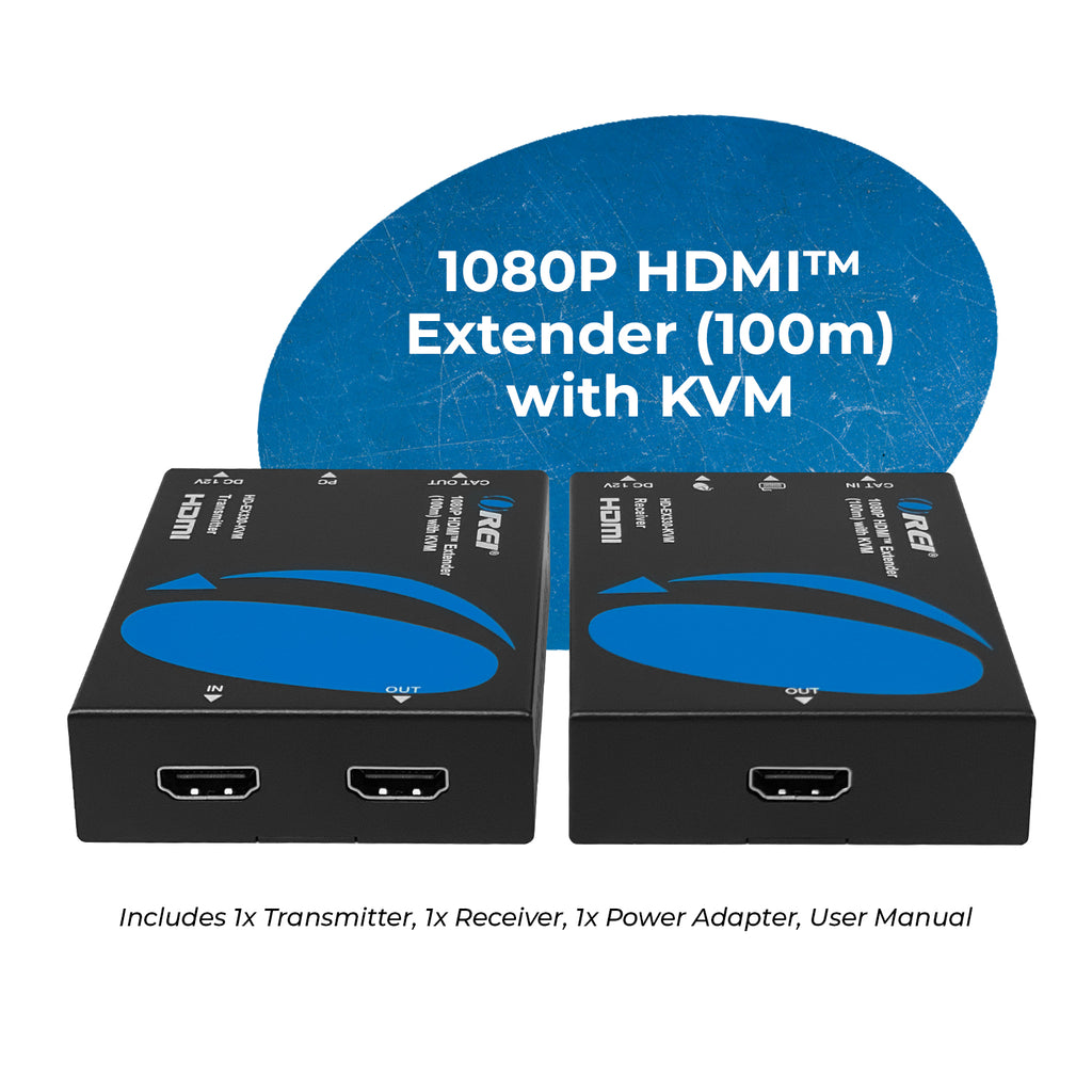 1080p HDMI™ Extender (Loop, KVM) - 330ft (Cat6) (HD-EX330-KVM)
