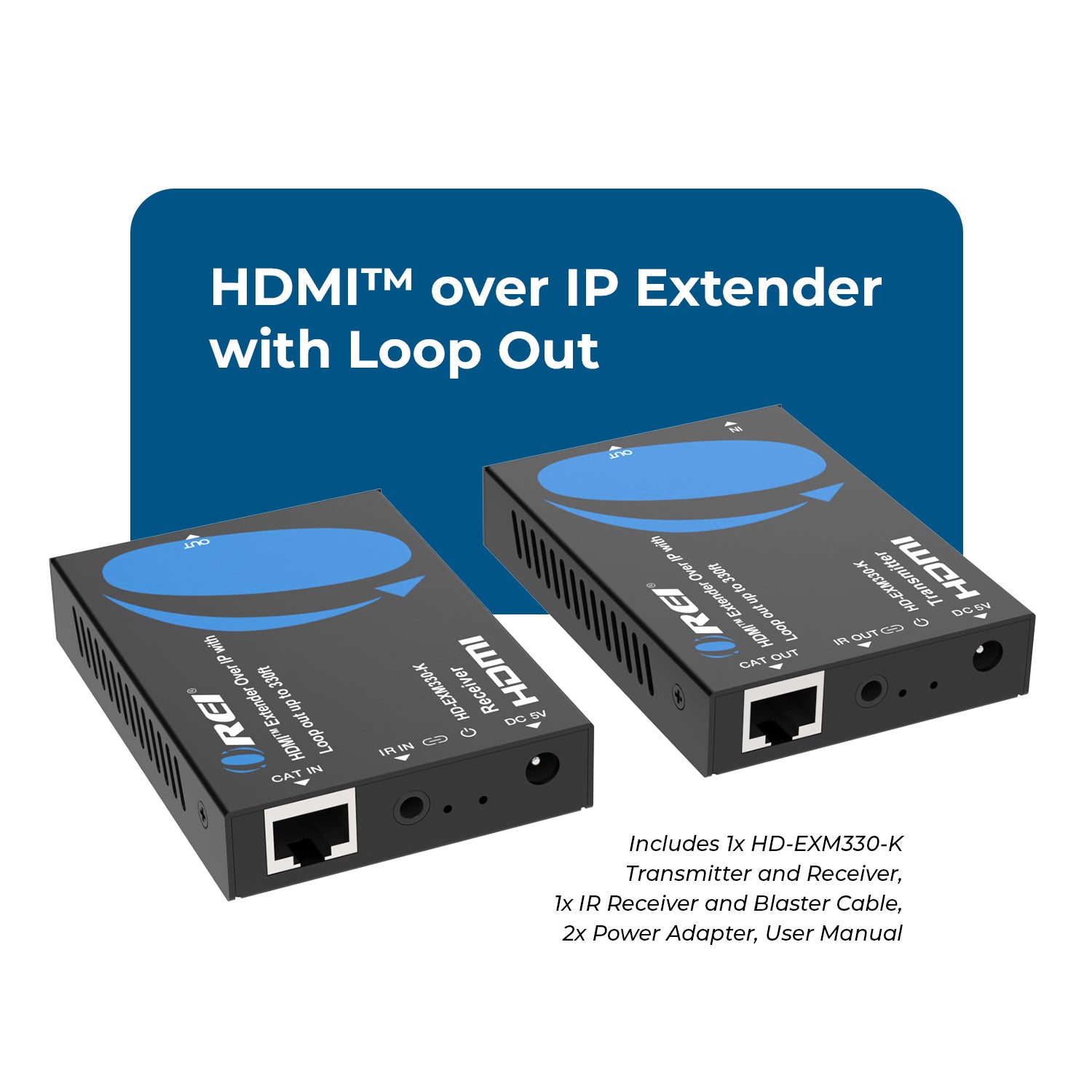 HDMI Over IP Extender 1080p CAT5e/6, Upto 330 Ft – OREI.COM
