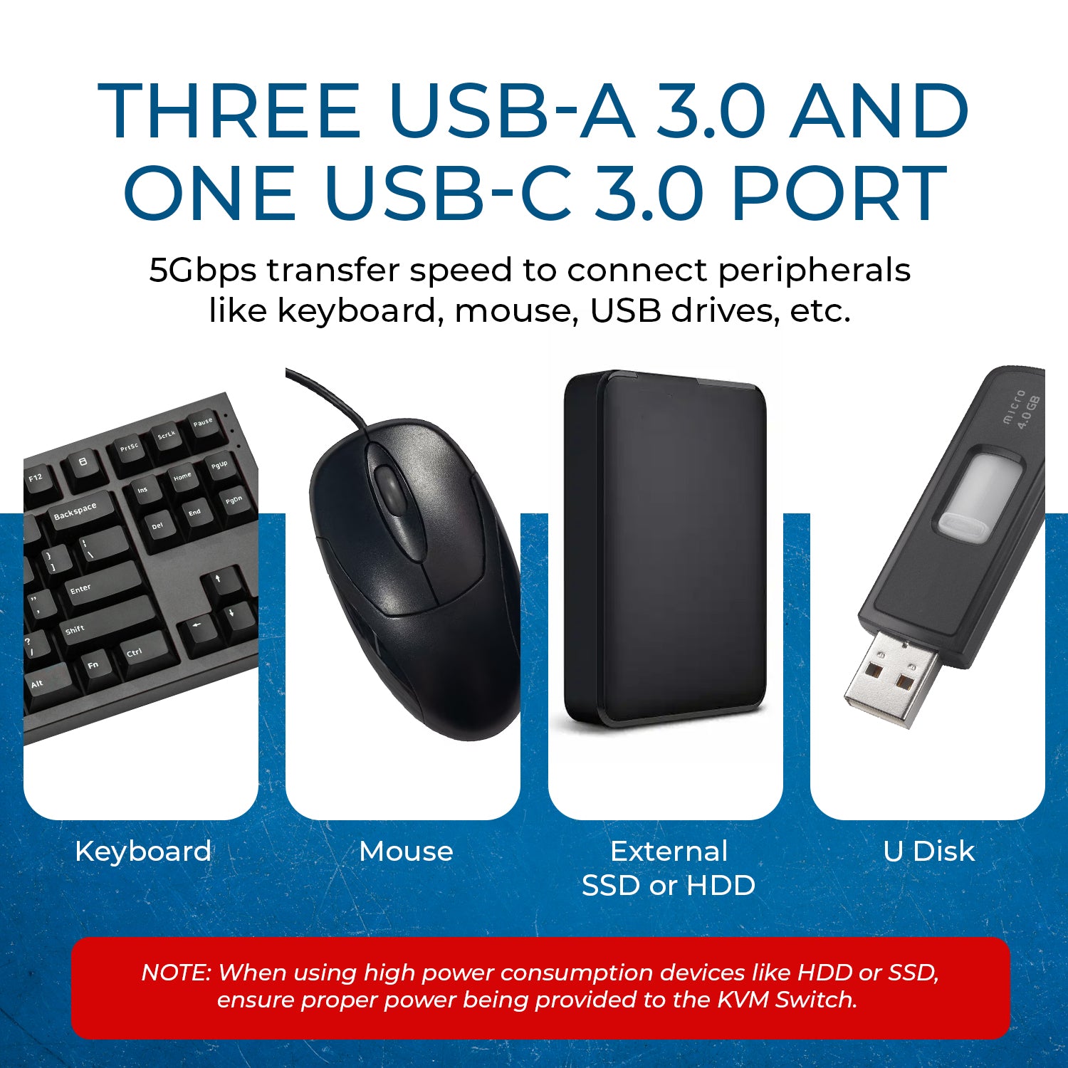8K Dual USB-C & DisplayPort Switch (3 USB-A, 1 USB-C) (KVM-21-DP-C